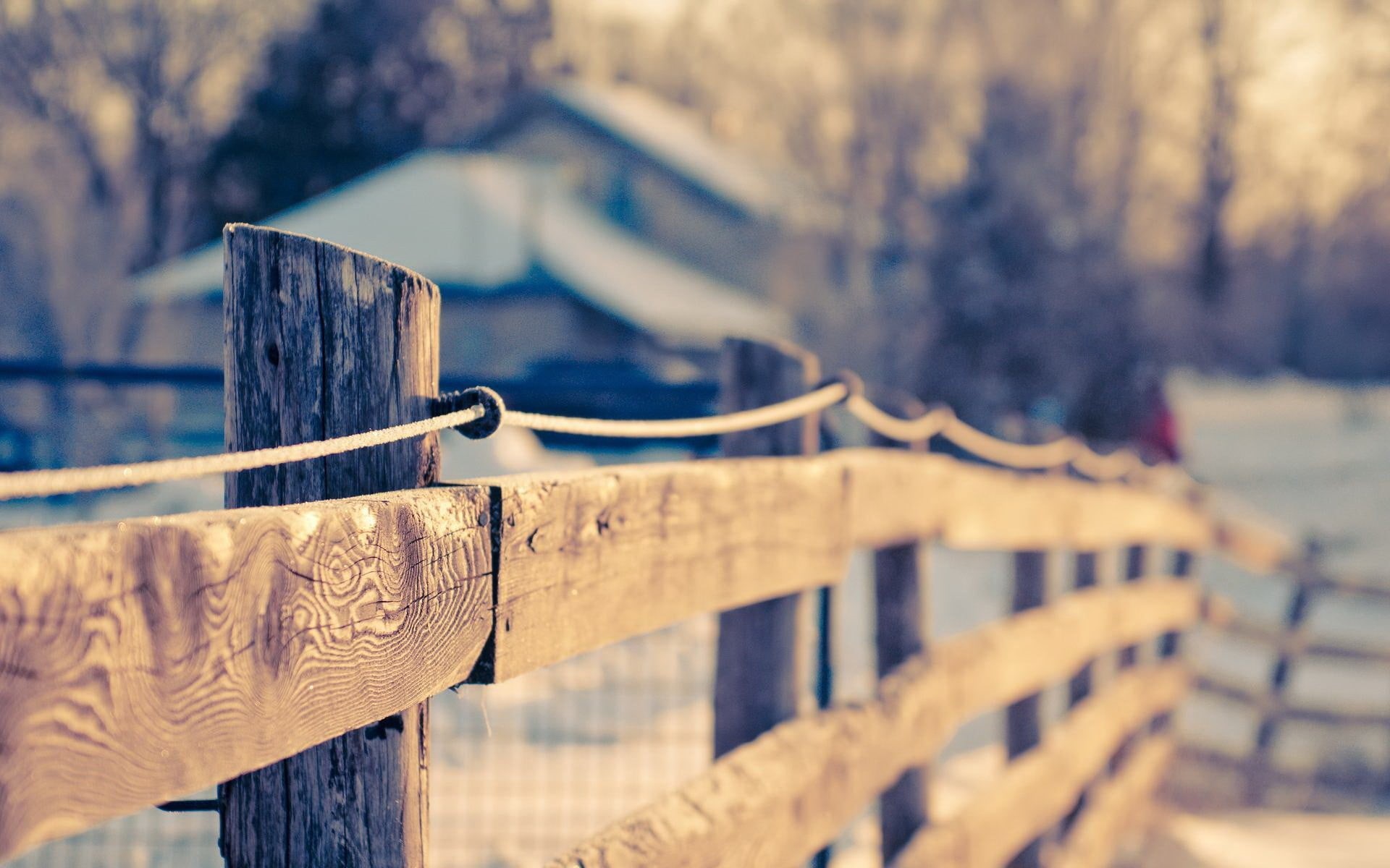 fence, railing, outdoors, vintage, focus on foreground, protection, barrier, wooden, wood - material, human hand, architecture, boundary, depth of field, HD Wallpaper