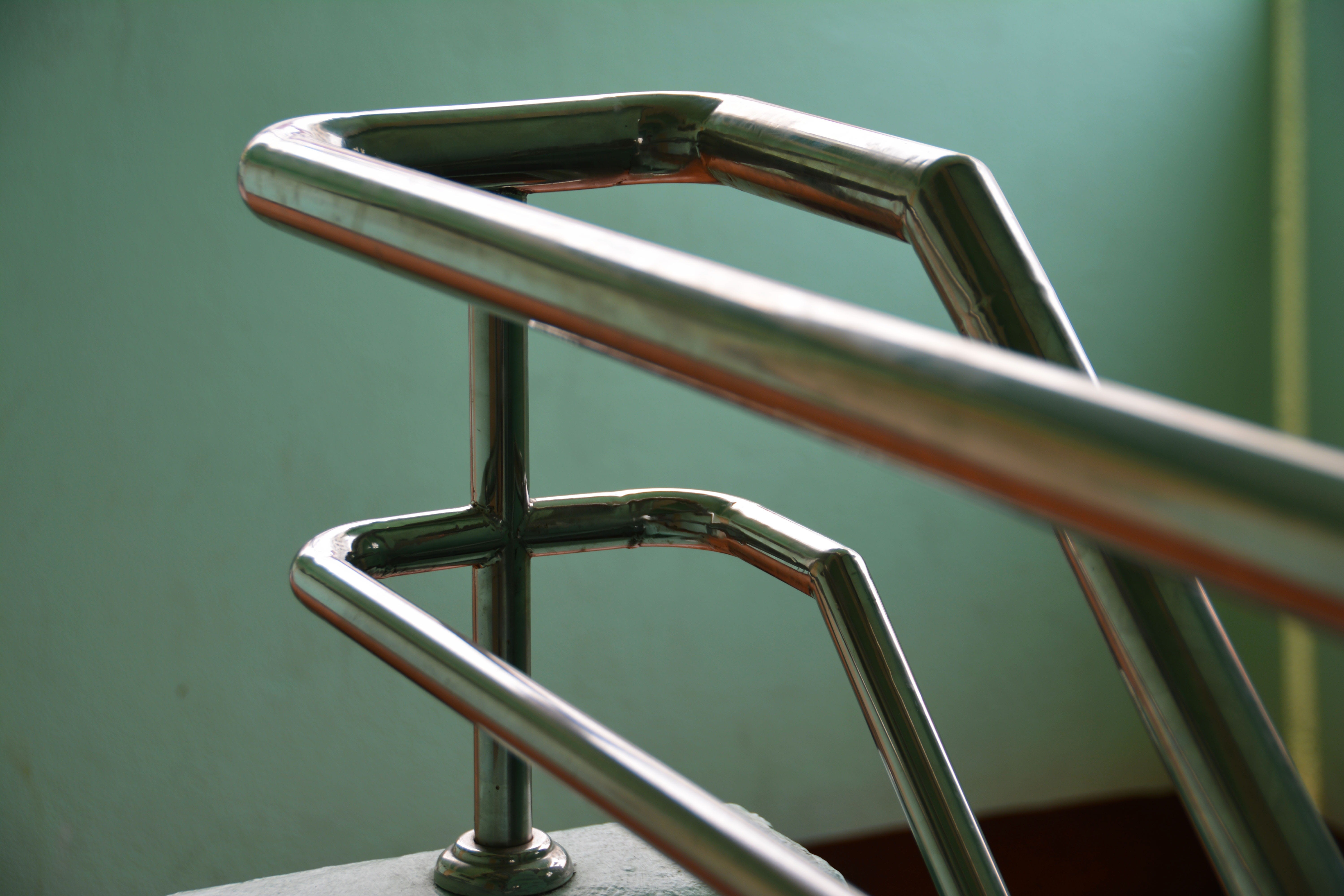 Hand, day, table, absence, construction, closeup, no people, Stairs, empty, tubular, support, stair hand hold, indoors, 5K, Stair, protection, tubes, structure, HD Wallpaper