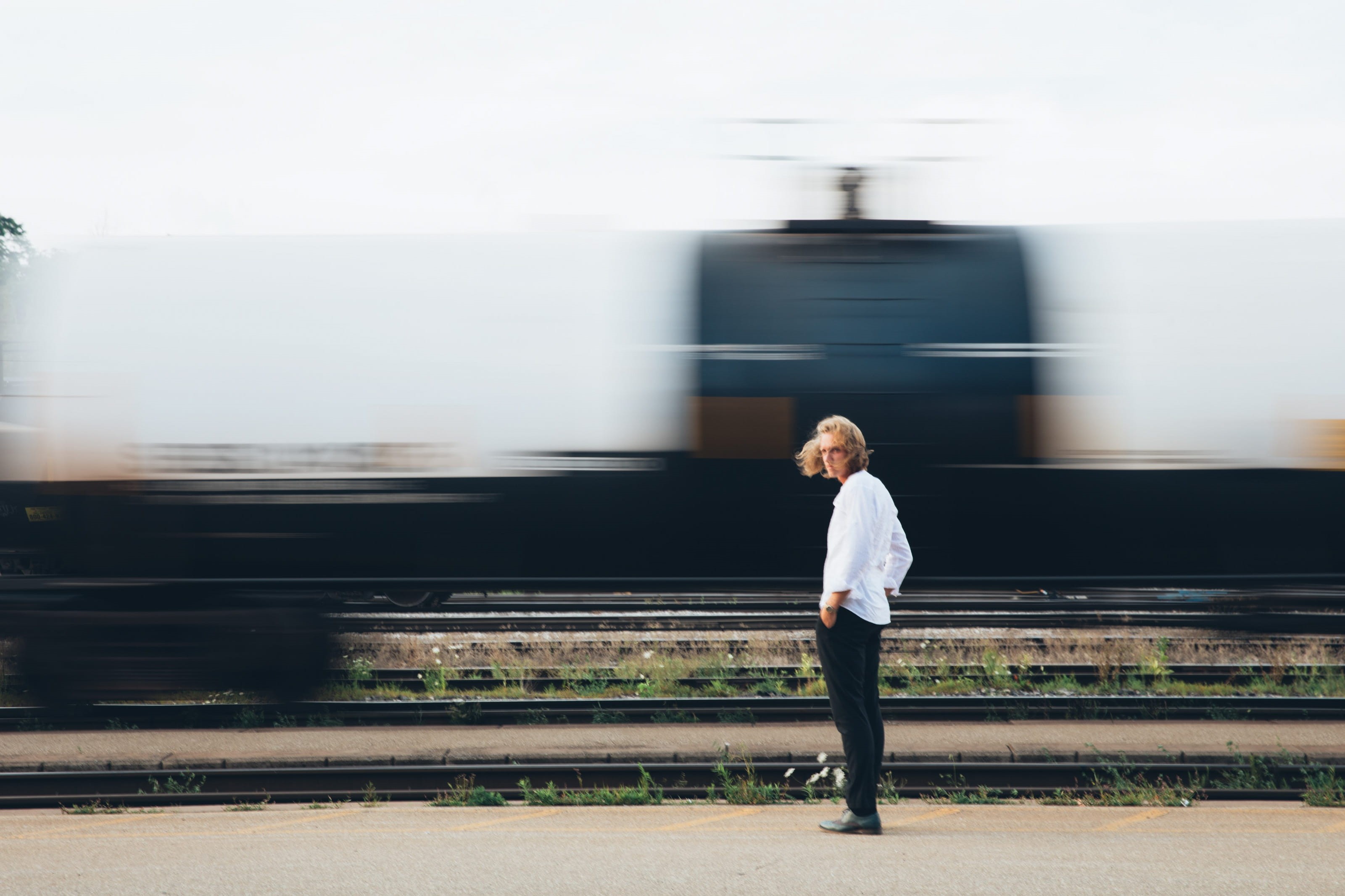 background, wrist watch, mode of transportation, long haired, train - vehicle, public transportation, long, young, waiting, departure, one person, railroad, HD Wallpaper