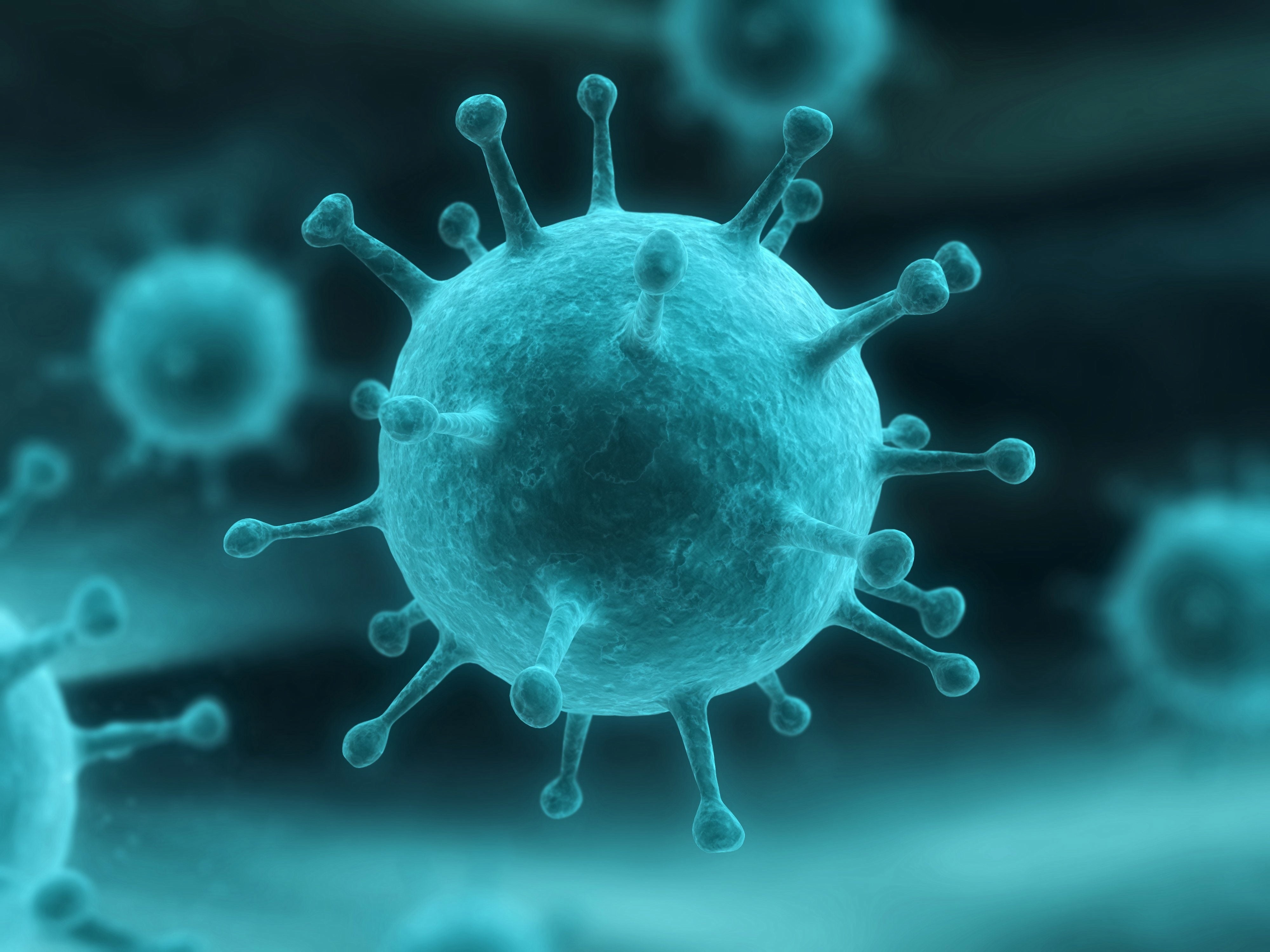 molocule, 3 d, 4K, psychedelic, influenza virus, HD Wallpaper