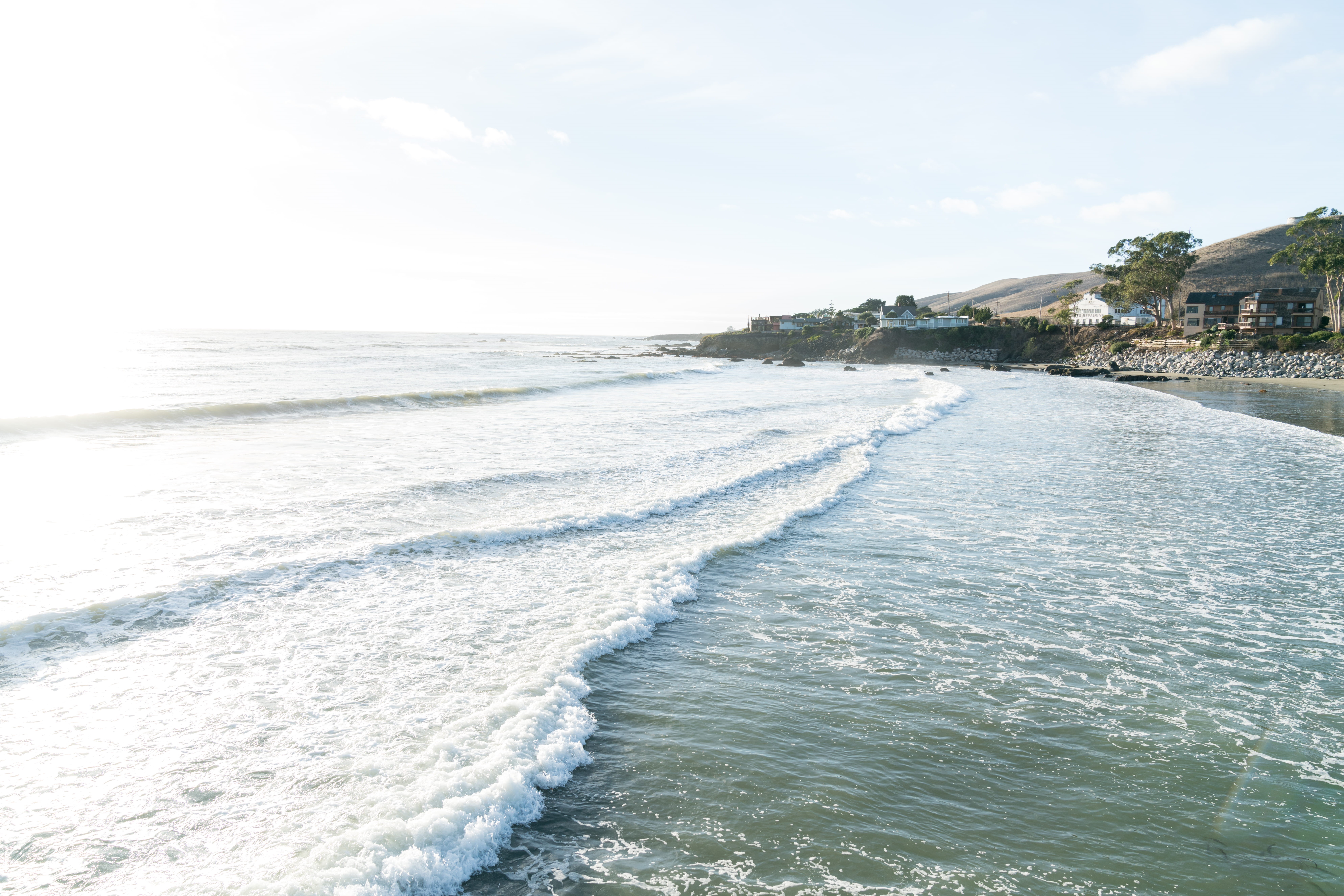 city, scenics - nature, ocean, sky, coast, surfing, land, landscape photography, wave, inspiration, 8K, view, water, sea, beauty in nature, slat water, HD Wallpaper