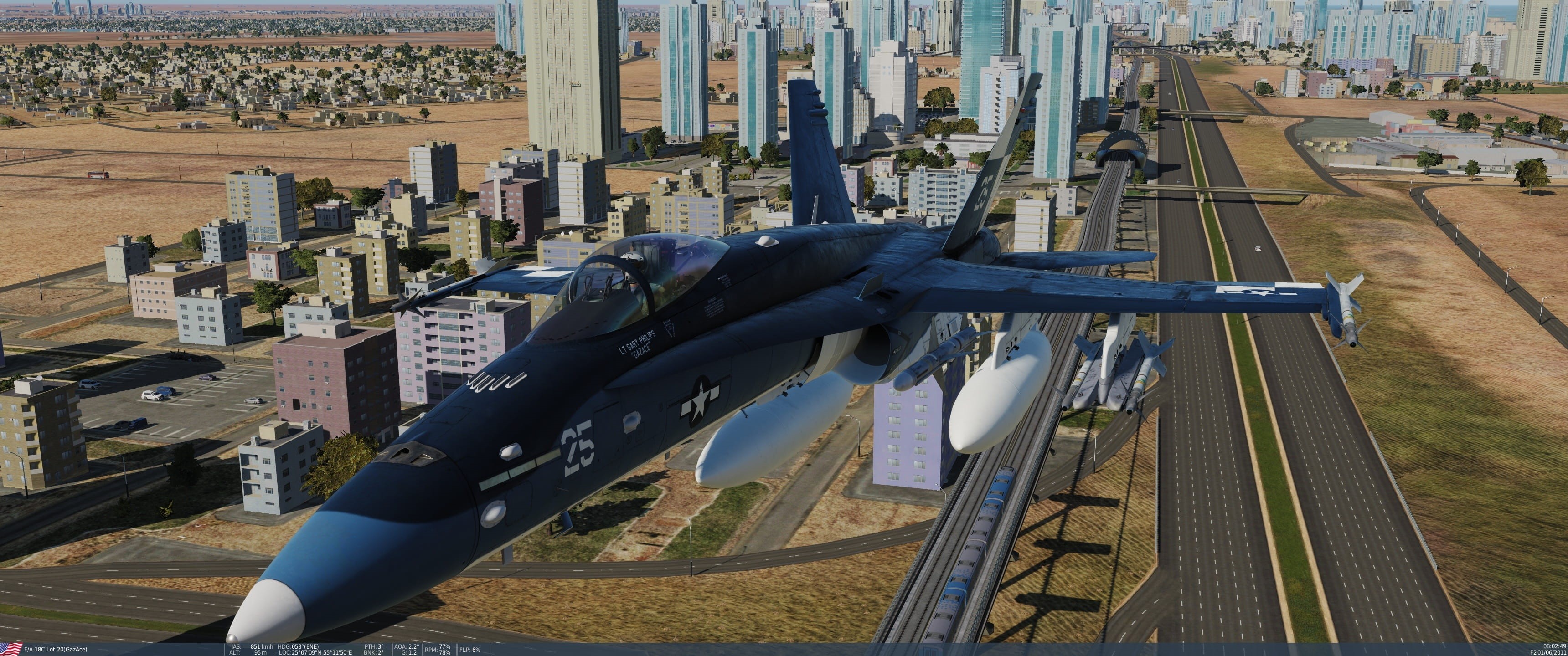 no people, high angle view, in a row, gun, persian gulf, built structure, business, day, 2K, water, hornet, mode of transportation, weapon, outdoors, dcs world 3, HD Wallpaper