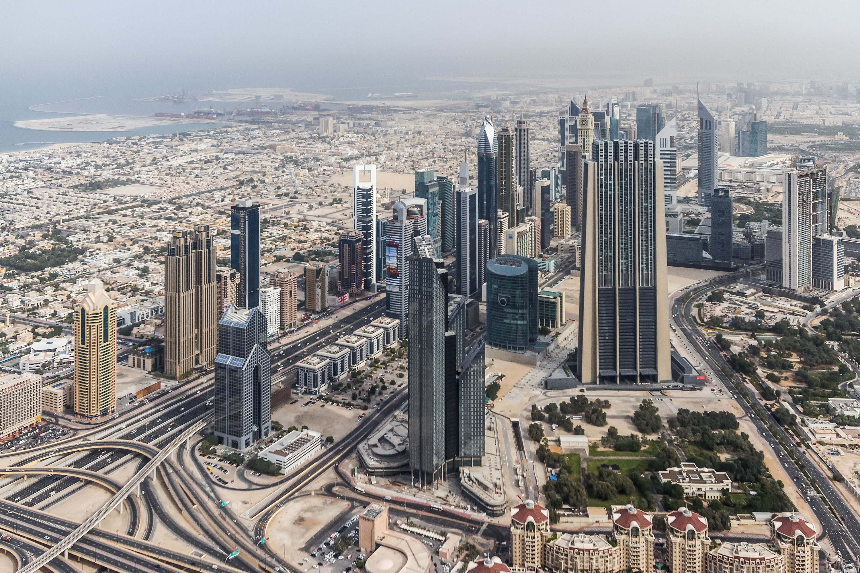 arabia, business, cityscape, residential district, travel destinations, crowded, complexity, outdoors, high angle view, building, downtown District, construction, HD Wallpaper