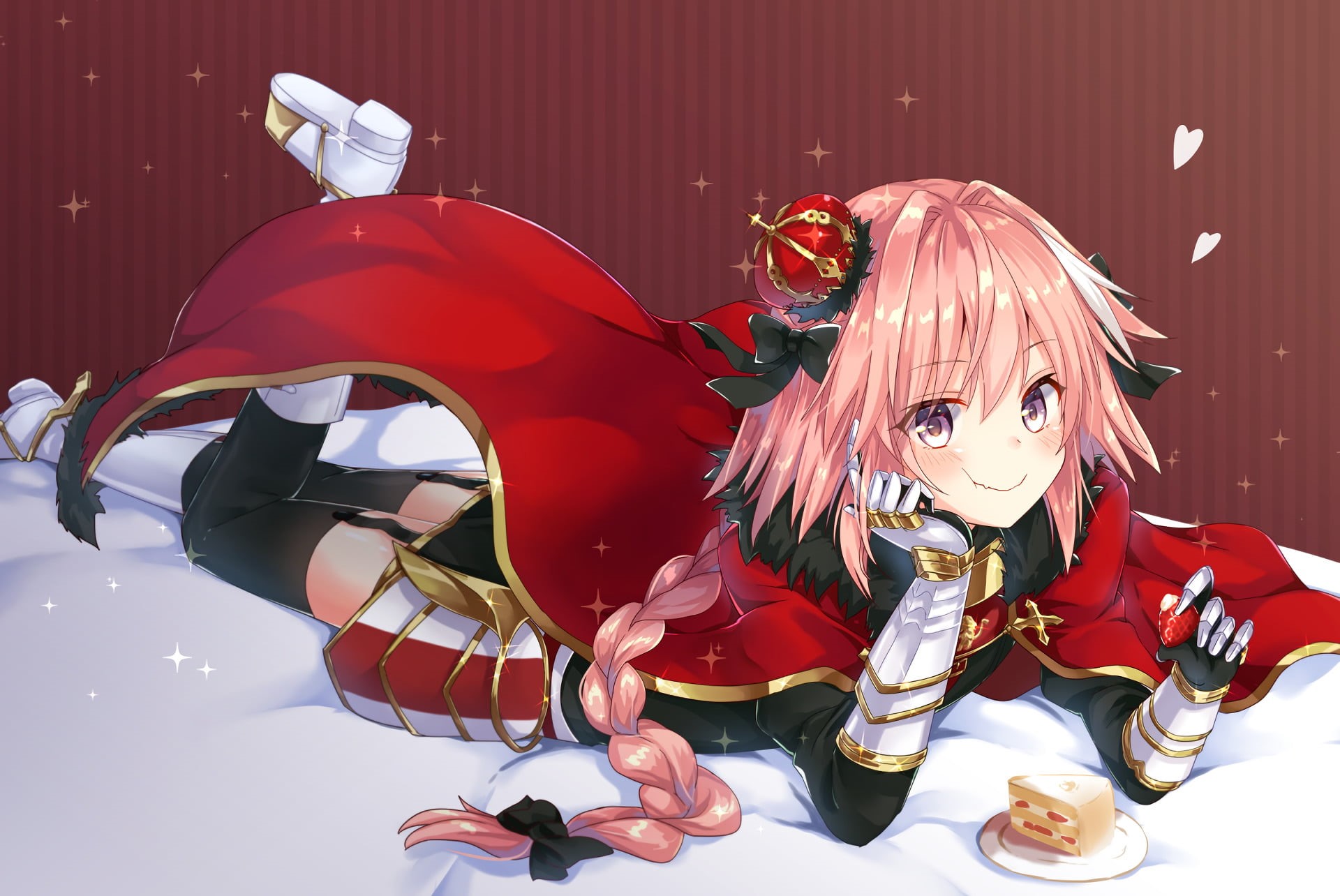 1080P, red, creativity, focus on foreground, indoors, front view, childhood, representation, Fate/Grand Order, domestic animals, celebration, Fate Series, HD Wallpaper