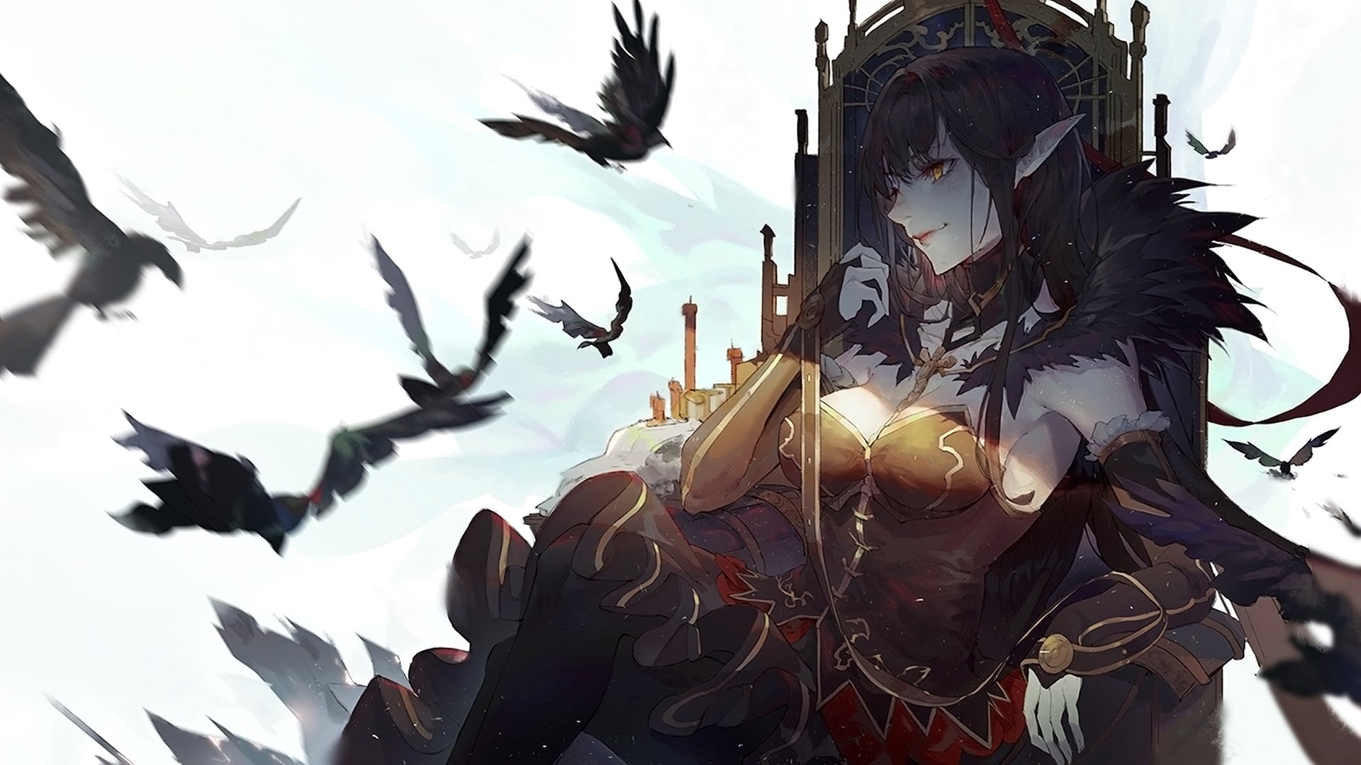 low angle view, animal themes, feather, close-up, focus on foreground, Fate/Apocrypha , nature, celebration, outdoors, art and craft, animal, craft, representation, HD Wallpaper