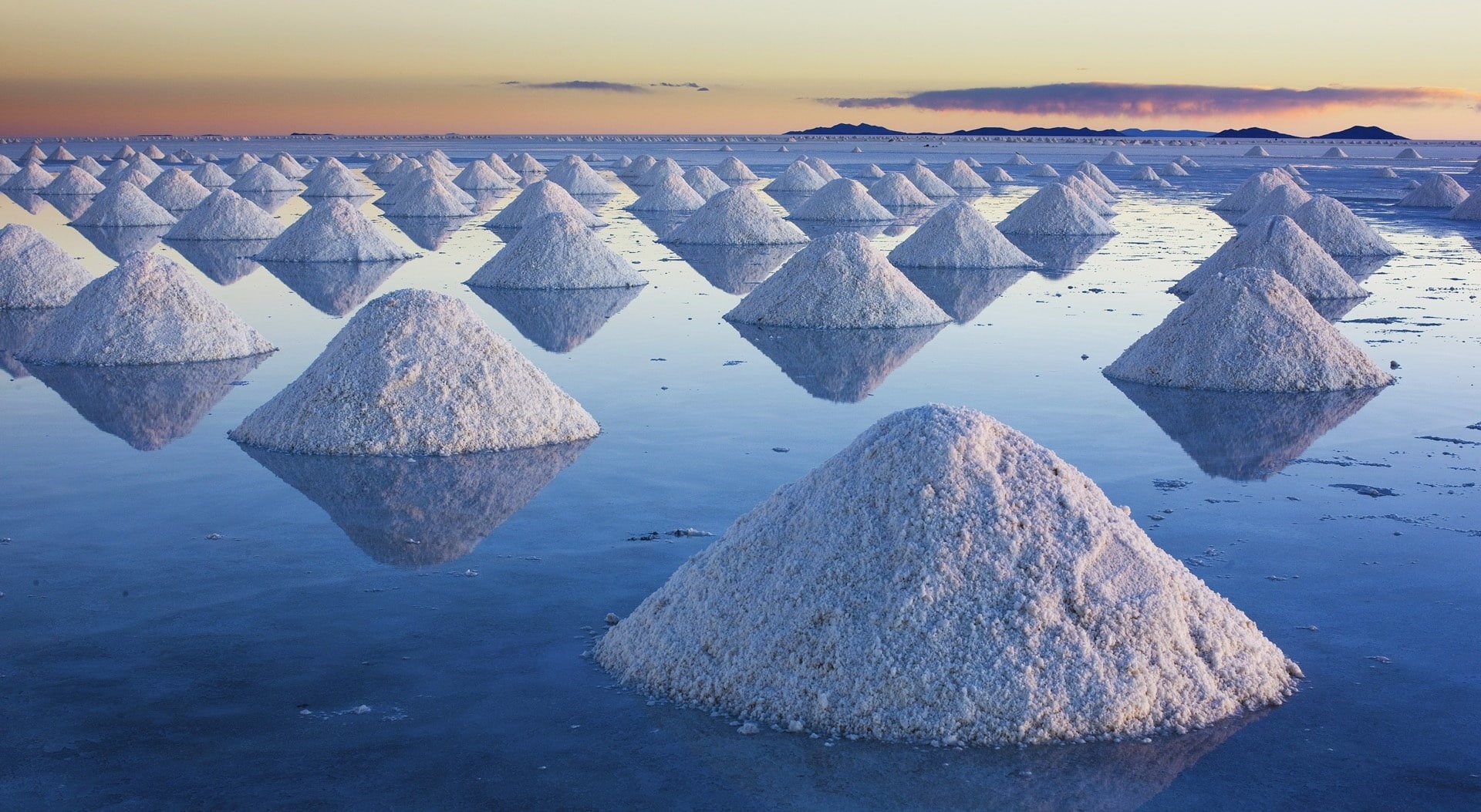 mineral, outdoors, white, no people, horizon, sky, salt mounds, Salt, Nature, 1080P, de, scenics - nature, rocks, beauty in nature, horizon over water, HD Wallpaper