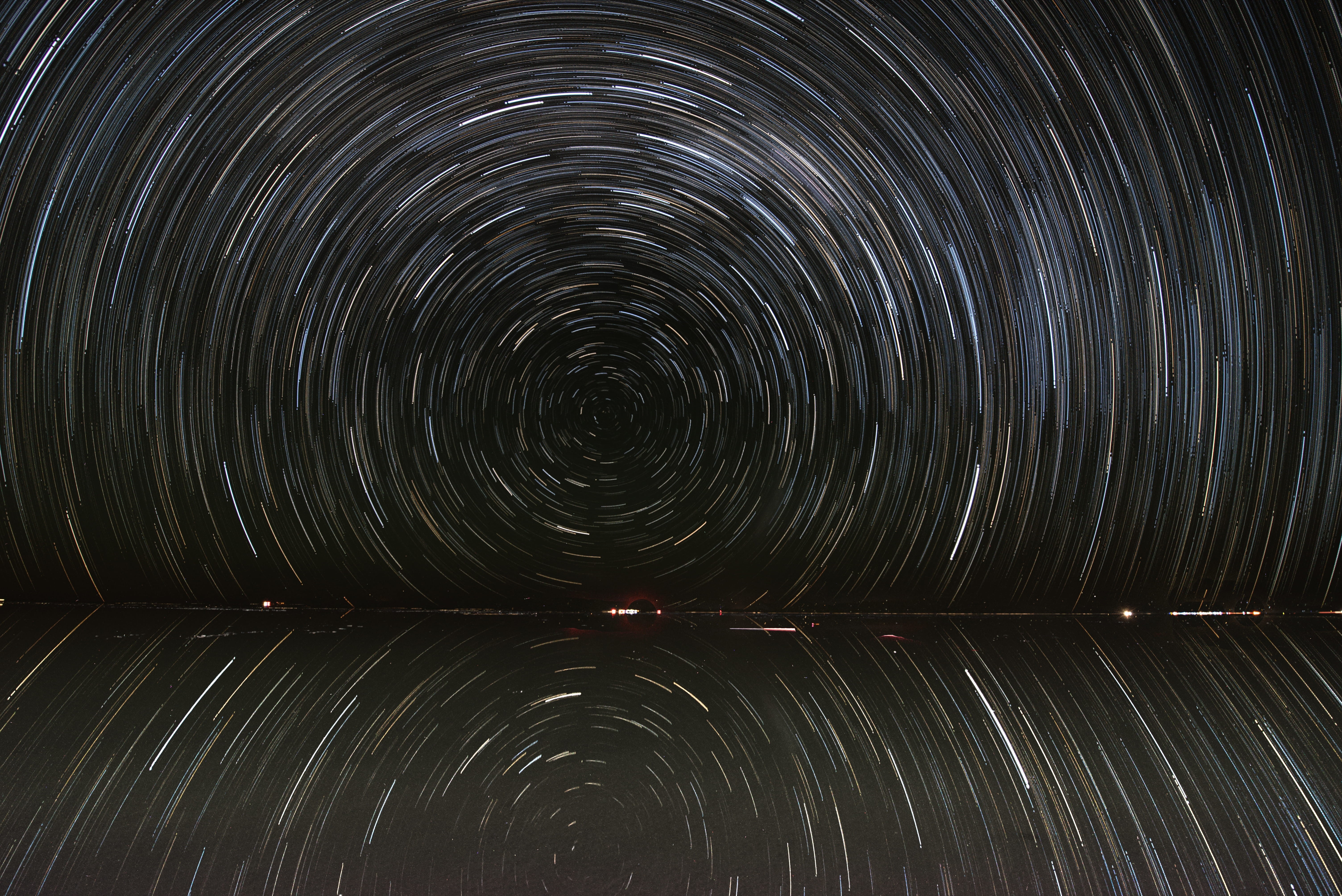 directly below, sky, long exposure, constellation, pattern, night time, circle, geometric shape, stars trail, full frame, star - space, scenics - nature, HD Wallpaper