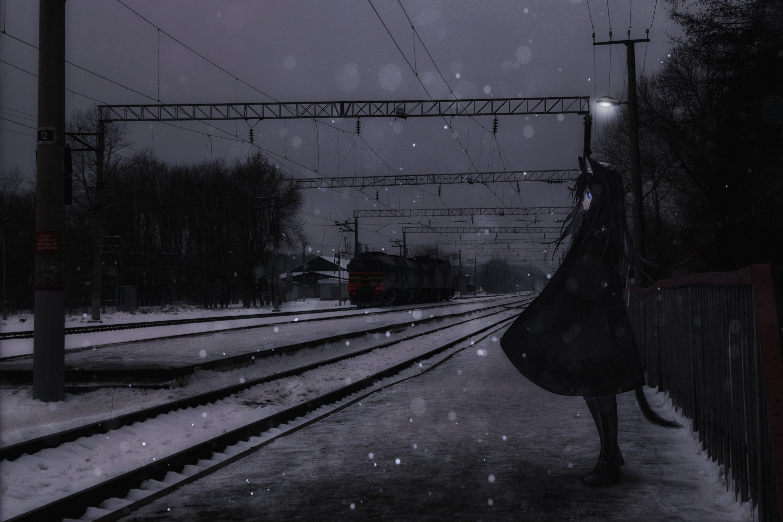 nature, snowing, rail transportation, car, rain, transportation, architecture, land vehicle, public transportation, motion, mode of transportation, train, HD Wallpaper