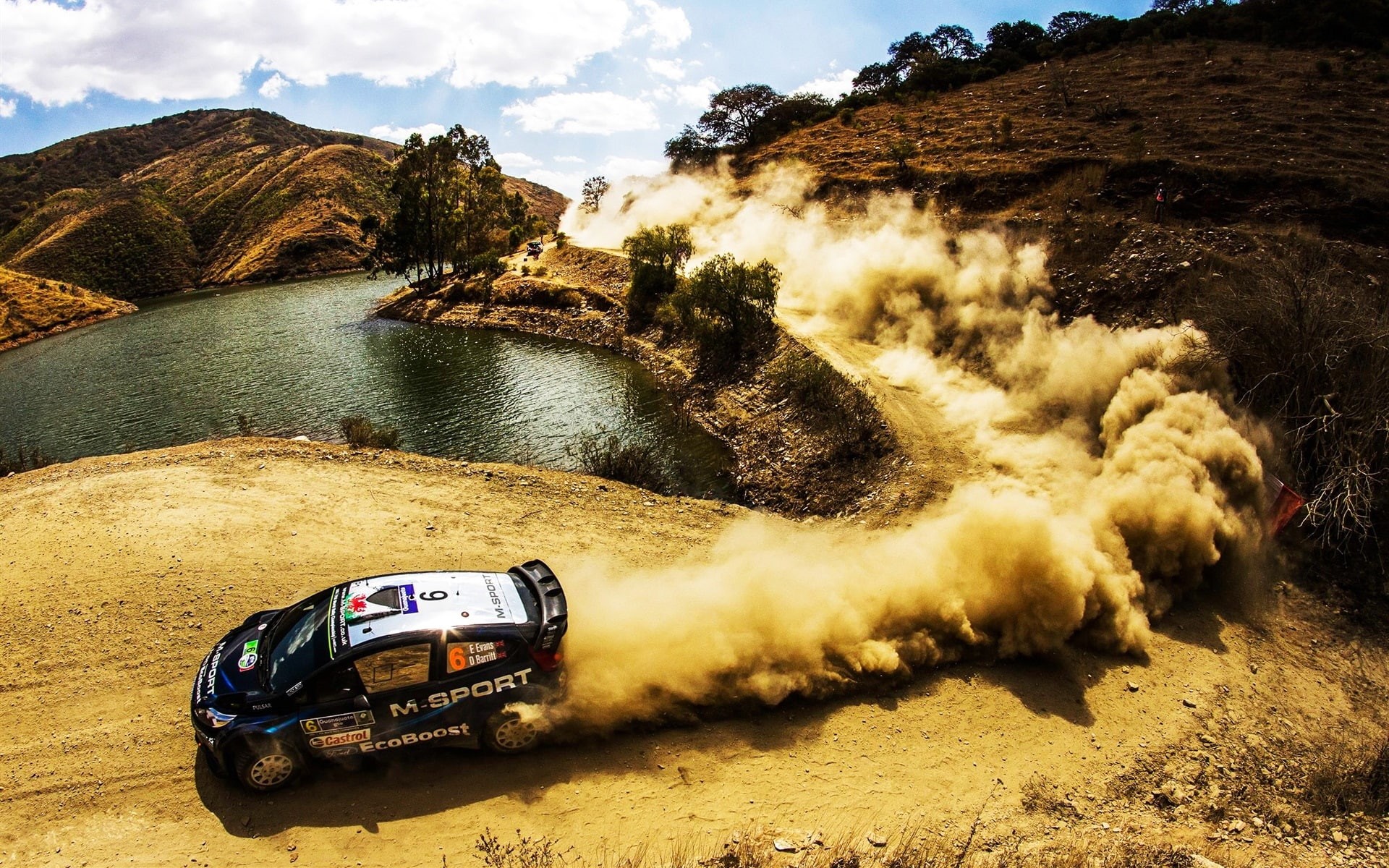 Rally, fiesta, 1080P, Dust, wrc, Car, Ford, HD Wallpaper