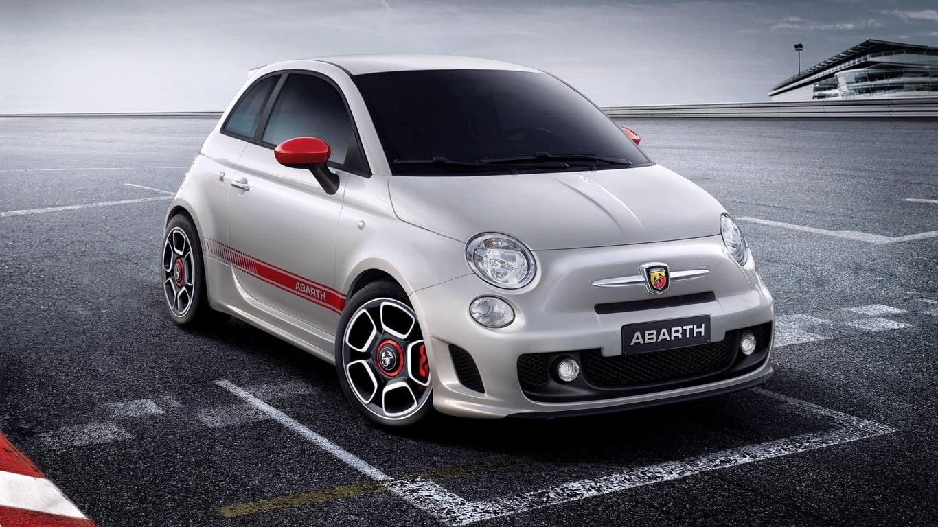 tuning, on the move, car, mode of transportation, speed, motor vehicle, silver colored, people, 720P, outdoors, driving, vehicle, wheel, Abarth, silver, HD Wallpaper