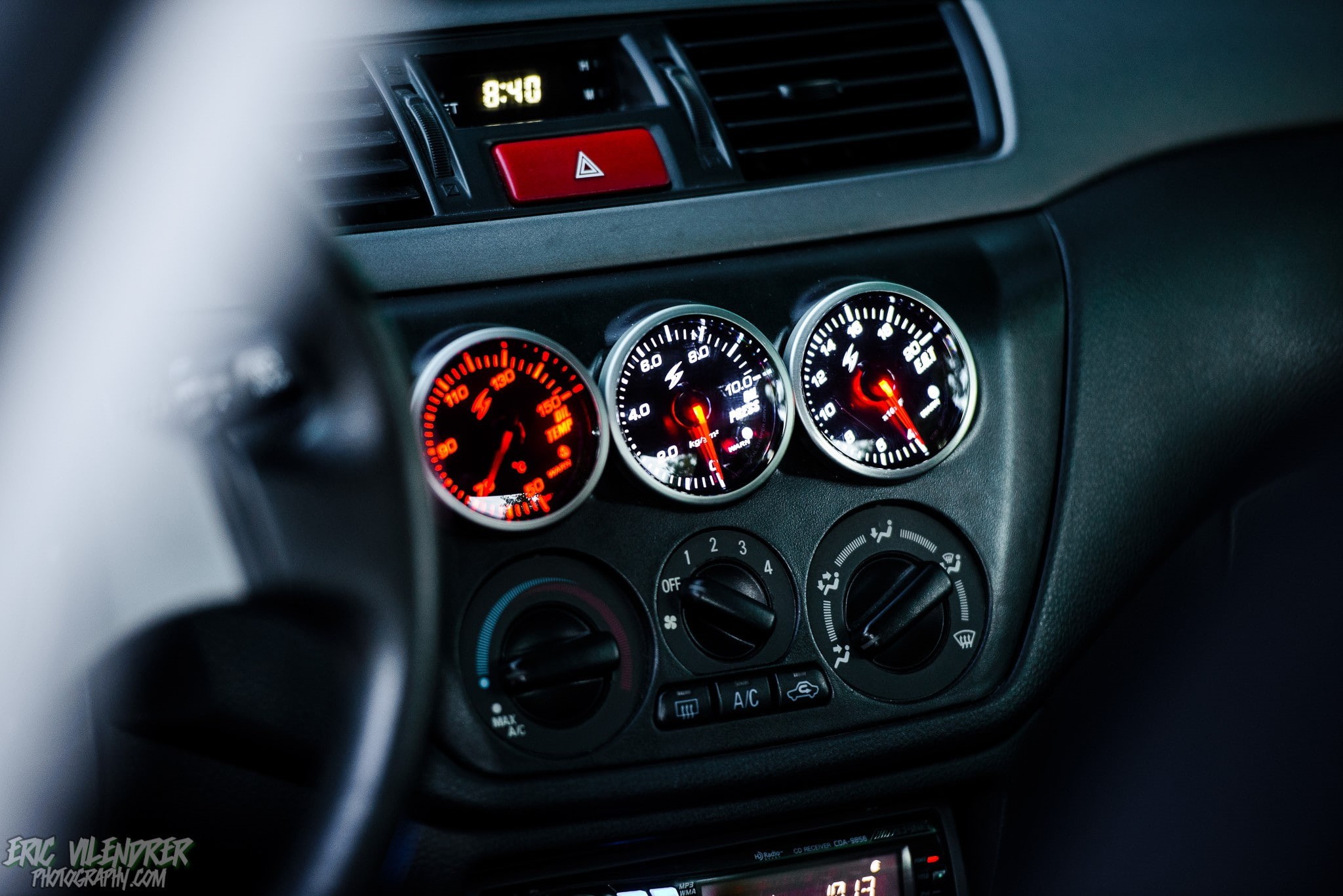 push button, cockpit, speedometer, transportation, no people, Lancer Evolution VIII, dashboard, speed, mode of transportation, luxury, car interior, air vehicle, HD Wallpaper