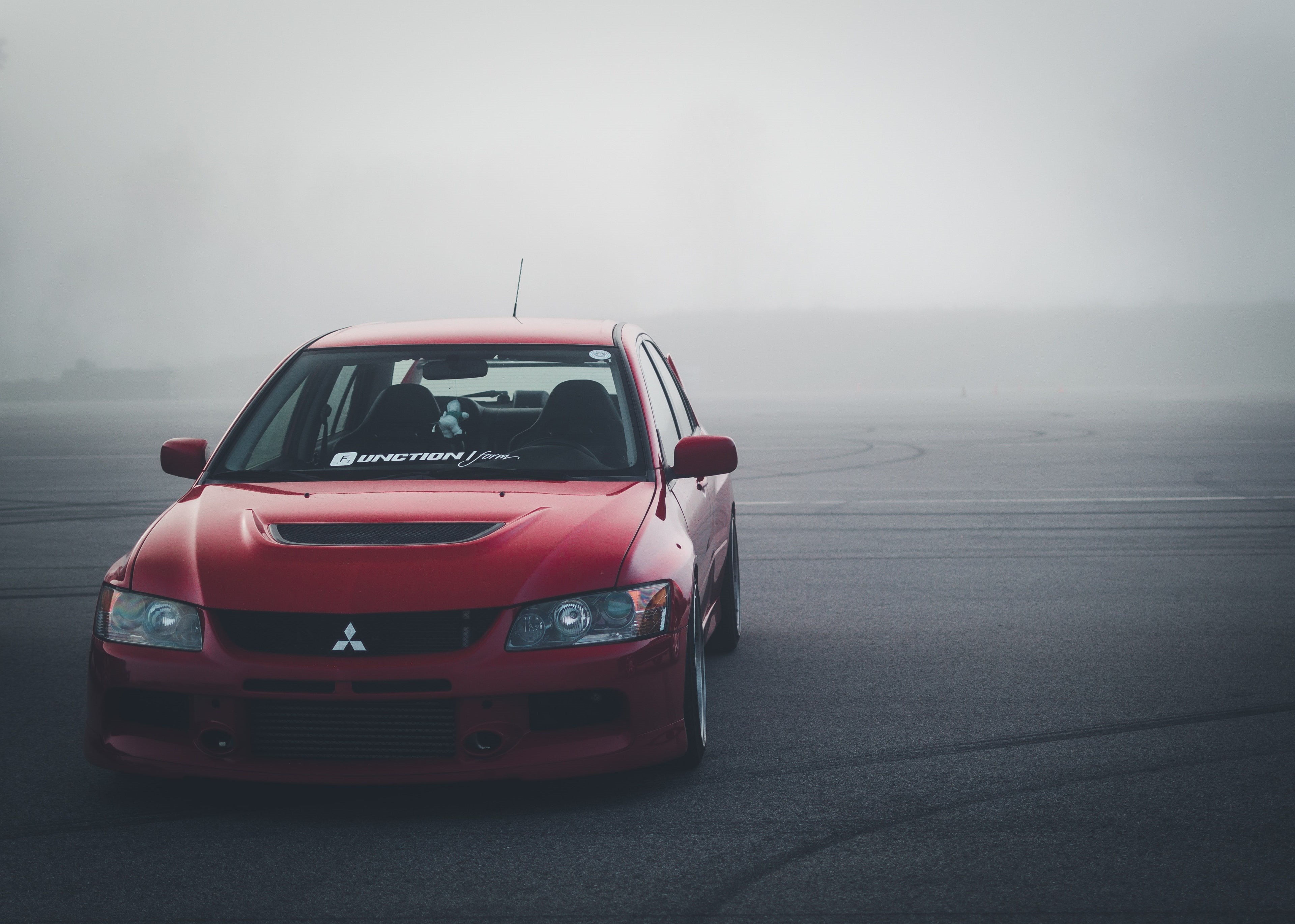 luxury, wet, 4K, sports car, stationary, motor vehicle, no people, transportation, day, water, outdoors, sky, fog, car, wealth, red, mode of transportation, HD Wallpaper