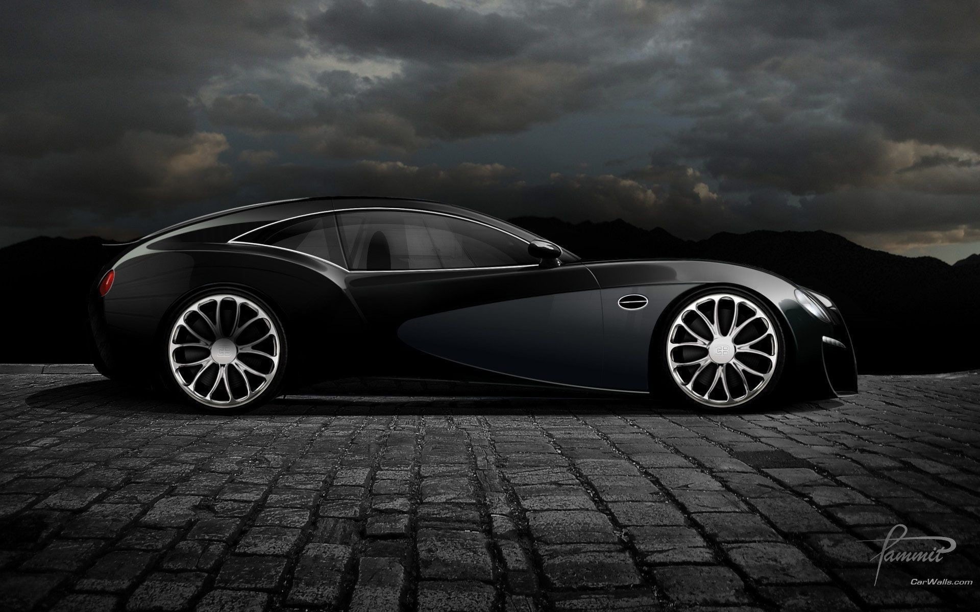 land vehicle, storm cloud, street, Bugatti Type 12-2 Streamliner, architecture, hatchback, tire, wheel, transportation, nature, cloud - sky, car, Bugatti, HD Wallpaper