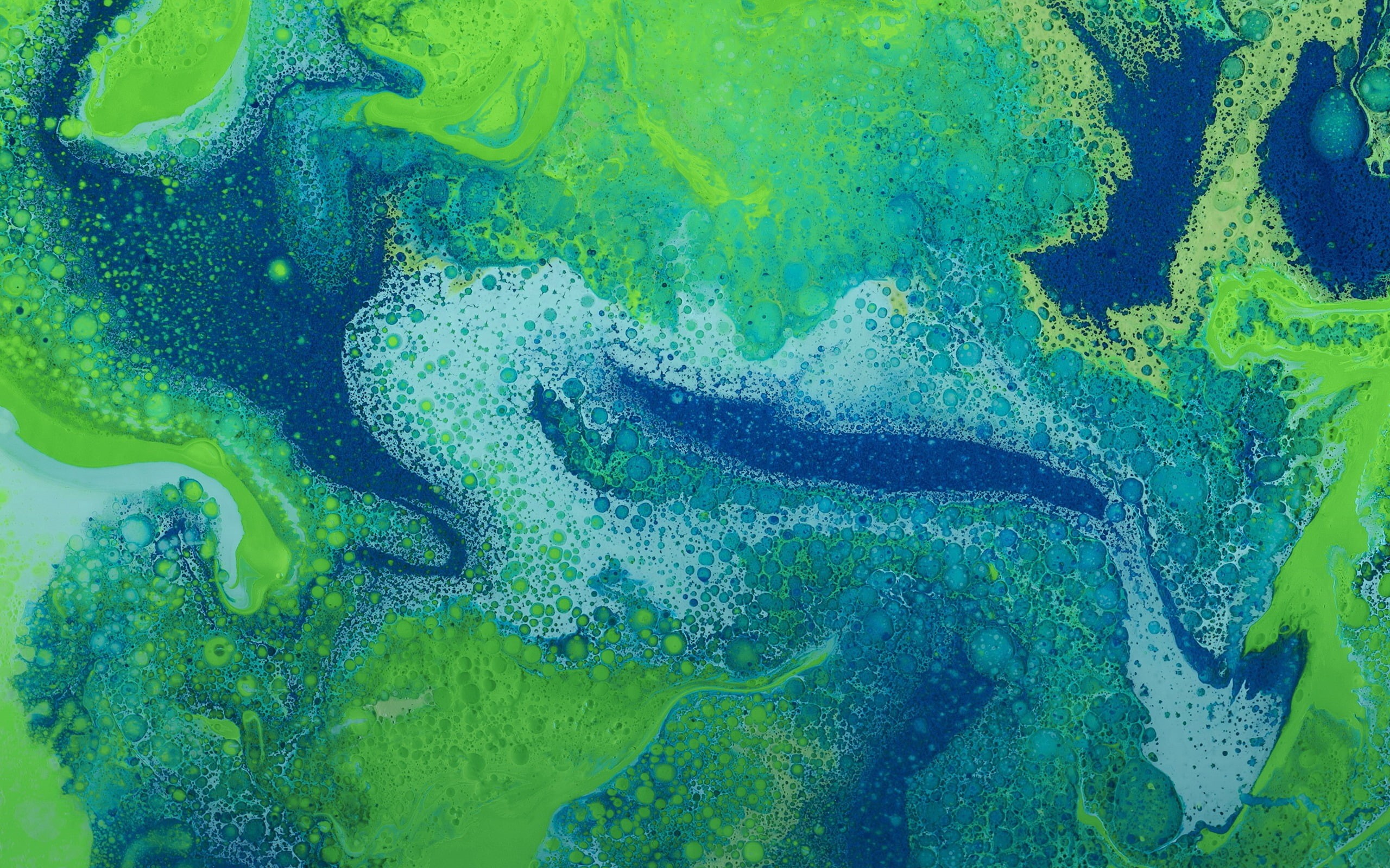 2K, x, os, vibrant color, desktop, green, painting, outdoors, art and craft, close-up, textured, blue, paint, mavericks, pattern, full frame,, HD Wallpaper