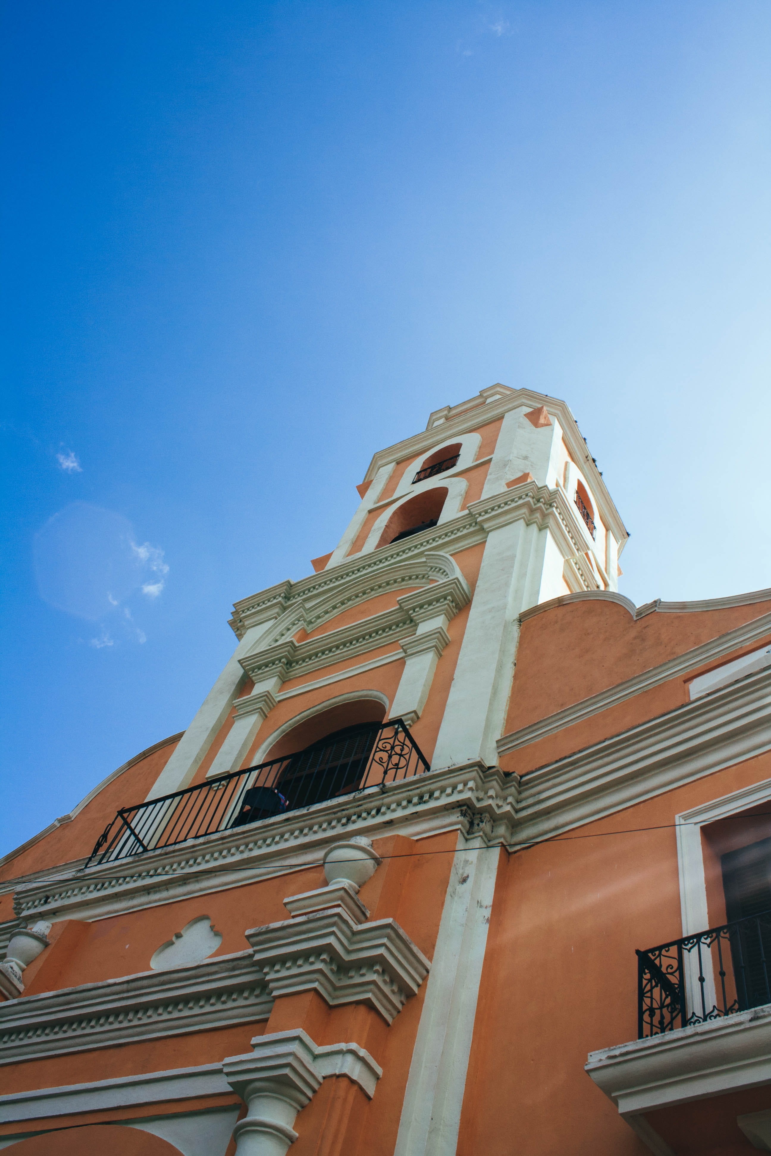 sky, havana, window, blue, spirituality, low angle view, chruch, clear sky, building exterior, cuba, outdoors, building, belief, no people, built structure, Phone HD Wallpaper