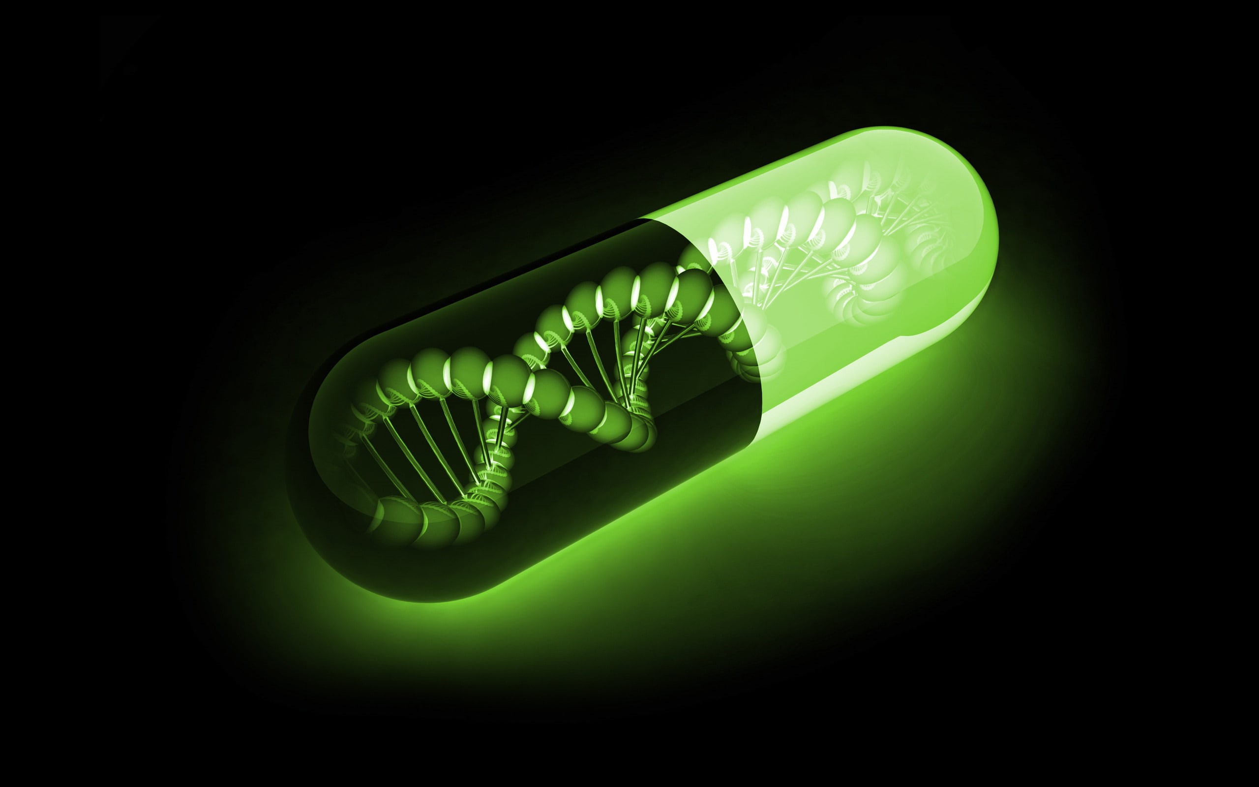 CAPSULE, CHAIN, BACKGROUND, DNA, MOLECULES, 2K, HD Wallpaper