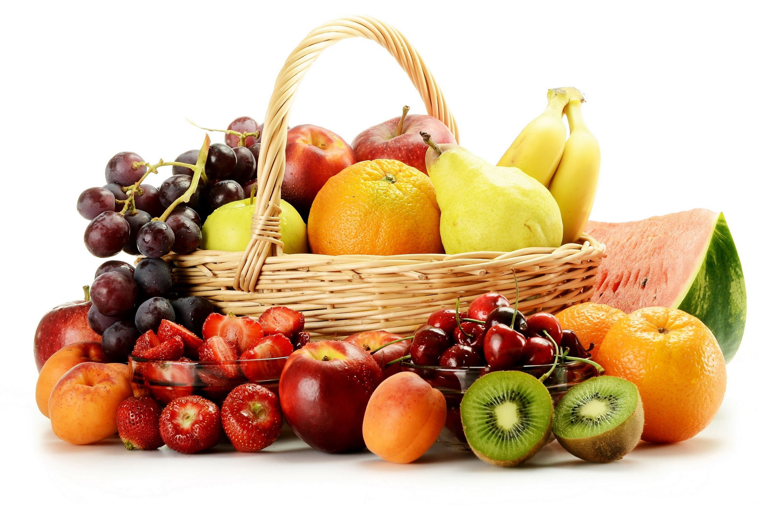 isolated, variation, freshness, nature, nectarine, different, no People, peach, basket, vegetable, vegetarian Food, food And Drink, multi Colored, ripe, HD Wallpaper