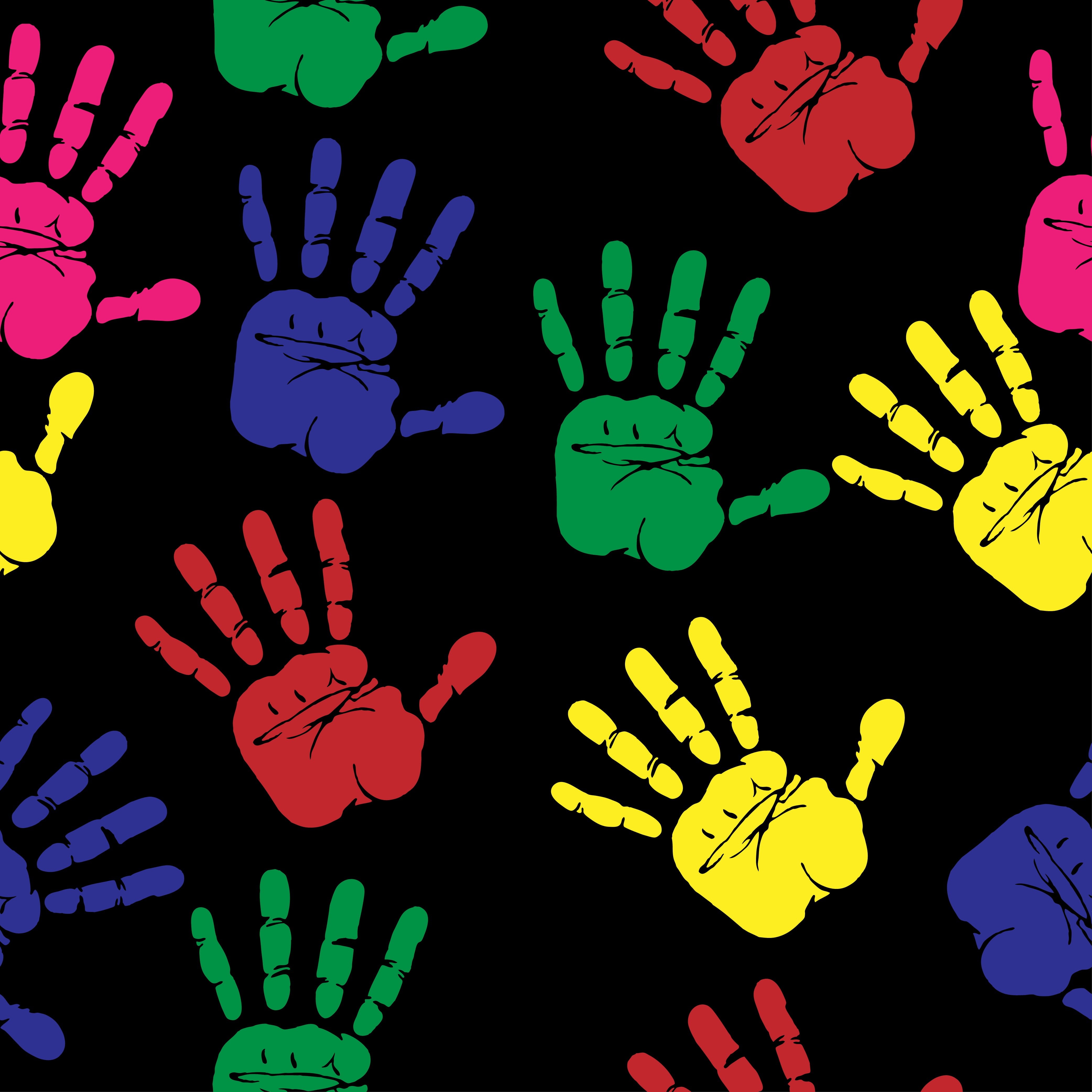 high angle view, green, hand sign, black, nightlife, fun, leisure activity, human hand, 4K, human finger, background, colorful, paper, blue, symbol, paints, Phone HD Wallpaper