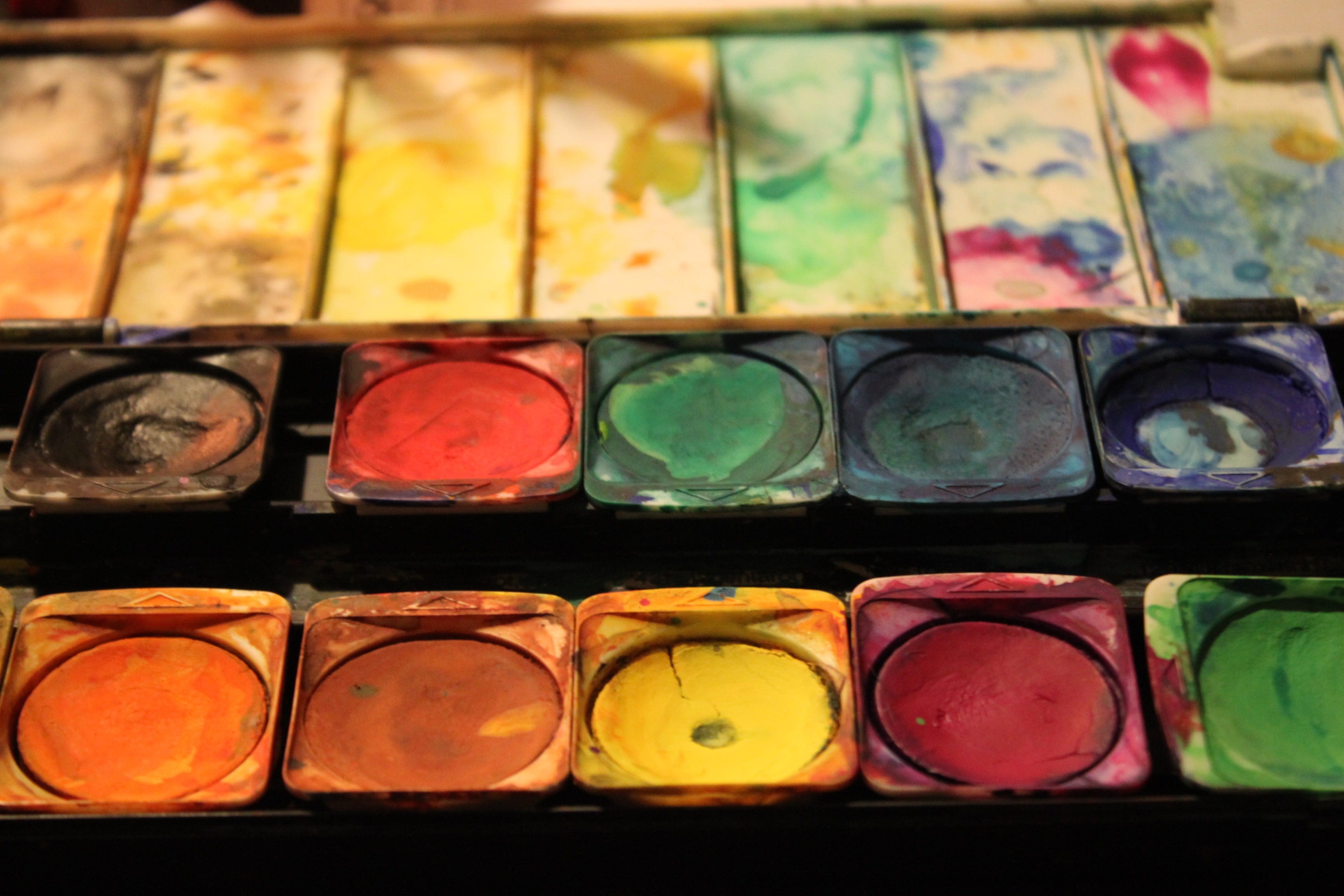 choice, art, creativity, creative, Boxes, geometric shape, multi Colored, malkasten, Colorful, art and craft equipment, colors, craft, watercolor paints, HD Wallpaper