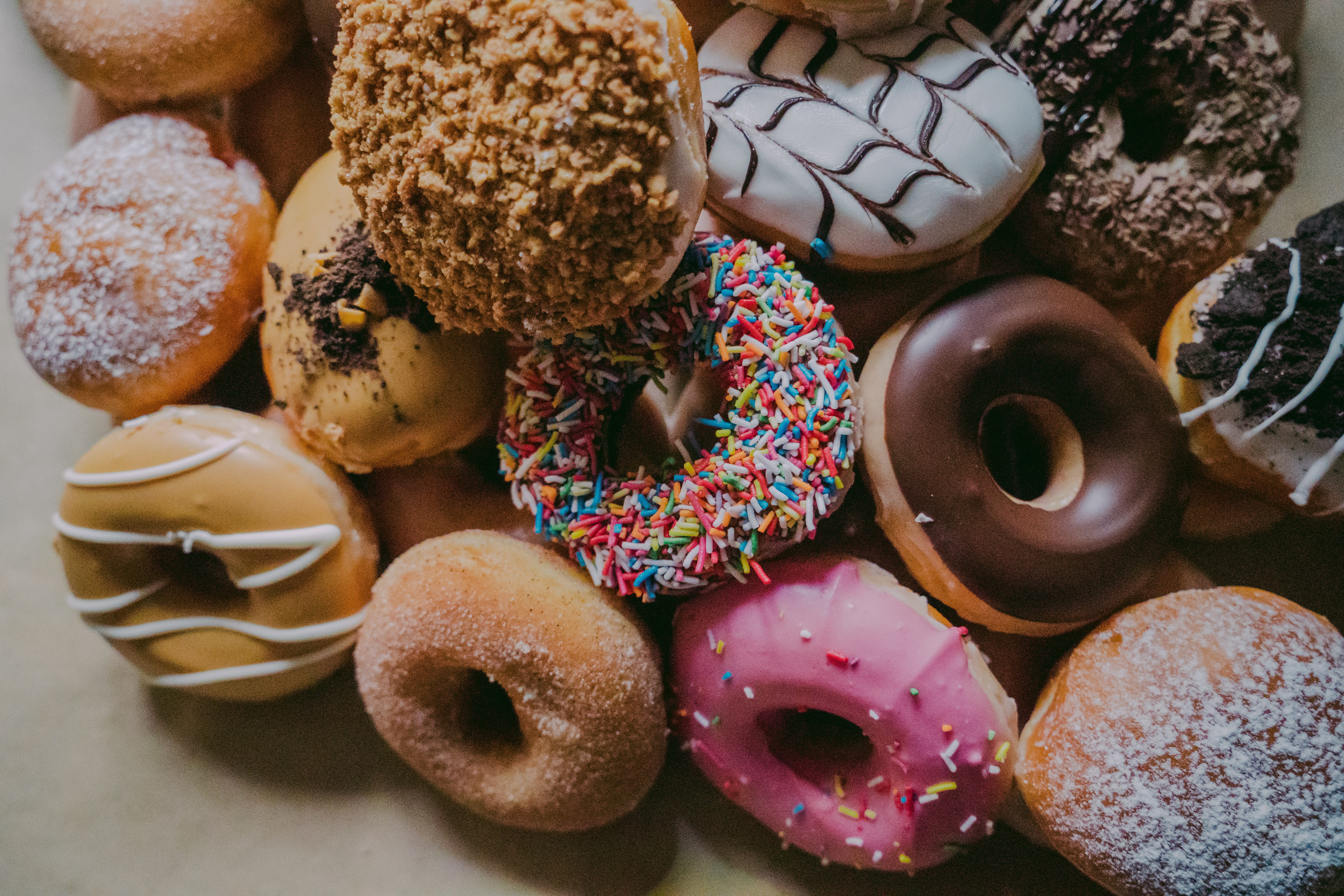 tasty, party, sweet, flavored, variation, icing, still life, dessert, high angle view, no people, assorted, ready-to-eat, temptation, baked, celebrate, HD Wallpaper