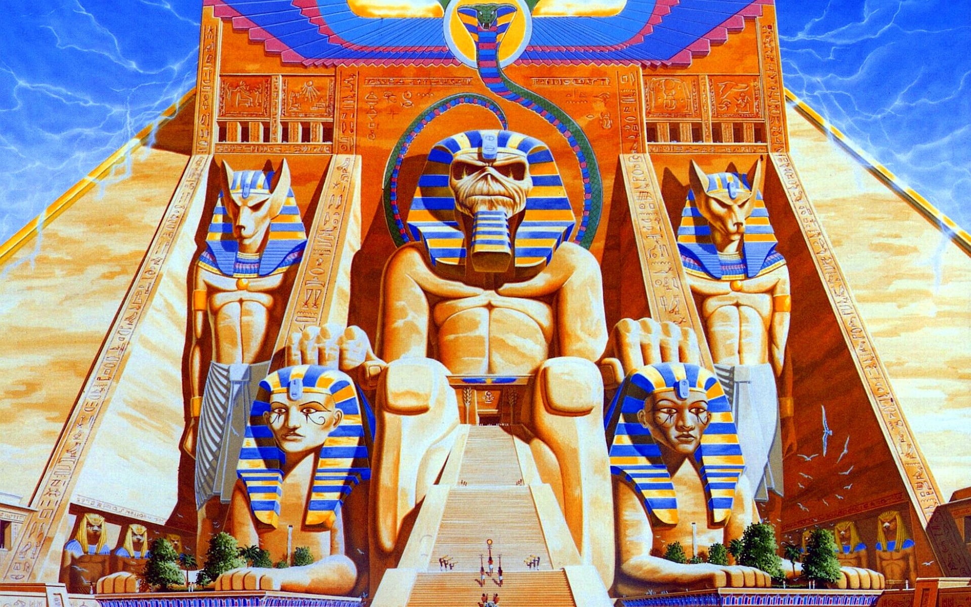 representation, thailand, low angle view, iron maiden, egypt, travel, statue, belief, 1080P, decoration, tourism, asia, pharaoh, church, temple - Building, HD Wallpaper