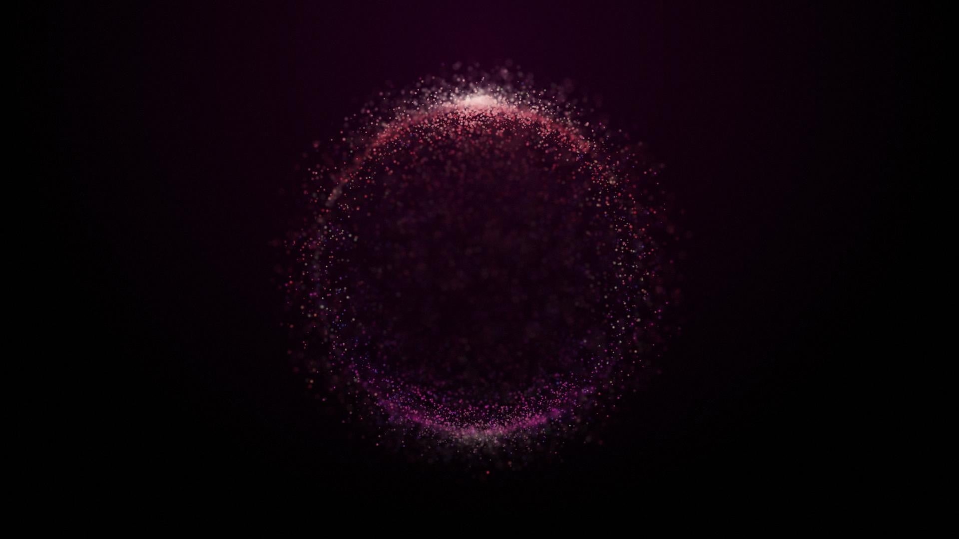 shiny, nature, studio shot, indoors, purple, beauty, talcum powder, pink color, ball, bubbles, shape, black, circle, glitter, artwork, black background, HD Wallpaper