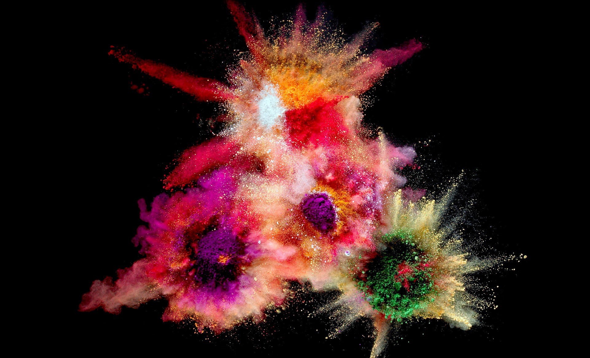 pink color, no people, 1080P, motion, digital art, nature, growth, studio shot, close-up, multi colored, impact, talcum powder, creativity, smoke - physical structure, HD Wallpaper