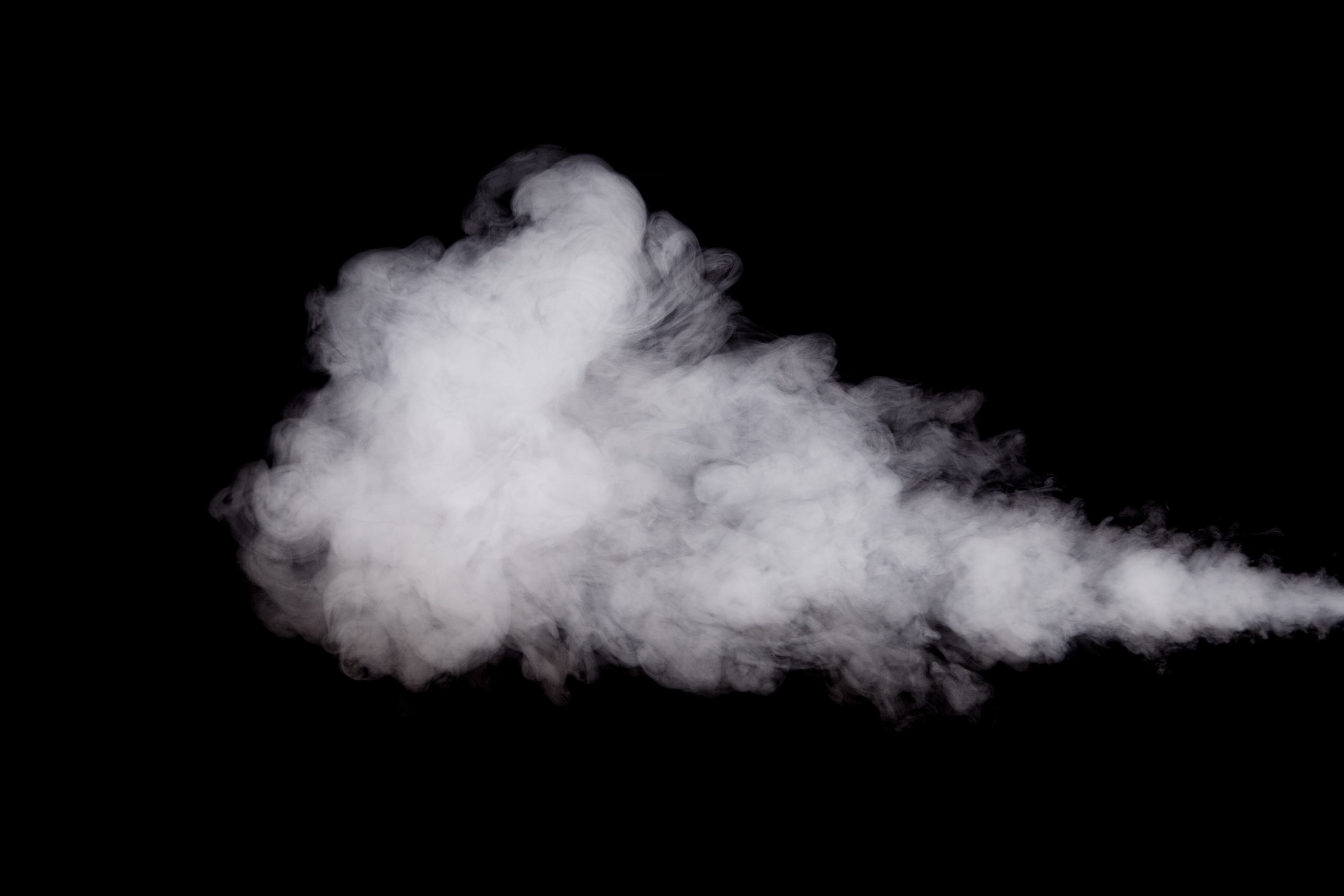 air pollution, motion, burning, no people, indoors, nature, fumes, strength, 4K, close-up, environmental issues, environment, studio shot, sky, black background, HD Wallpaper