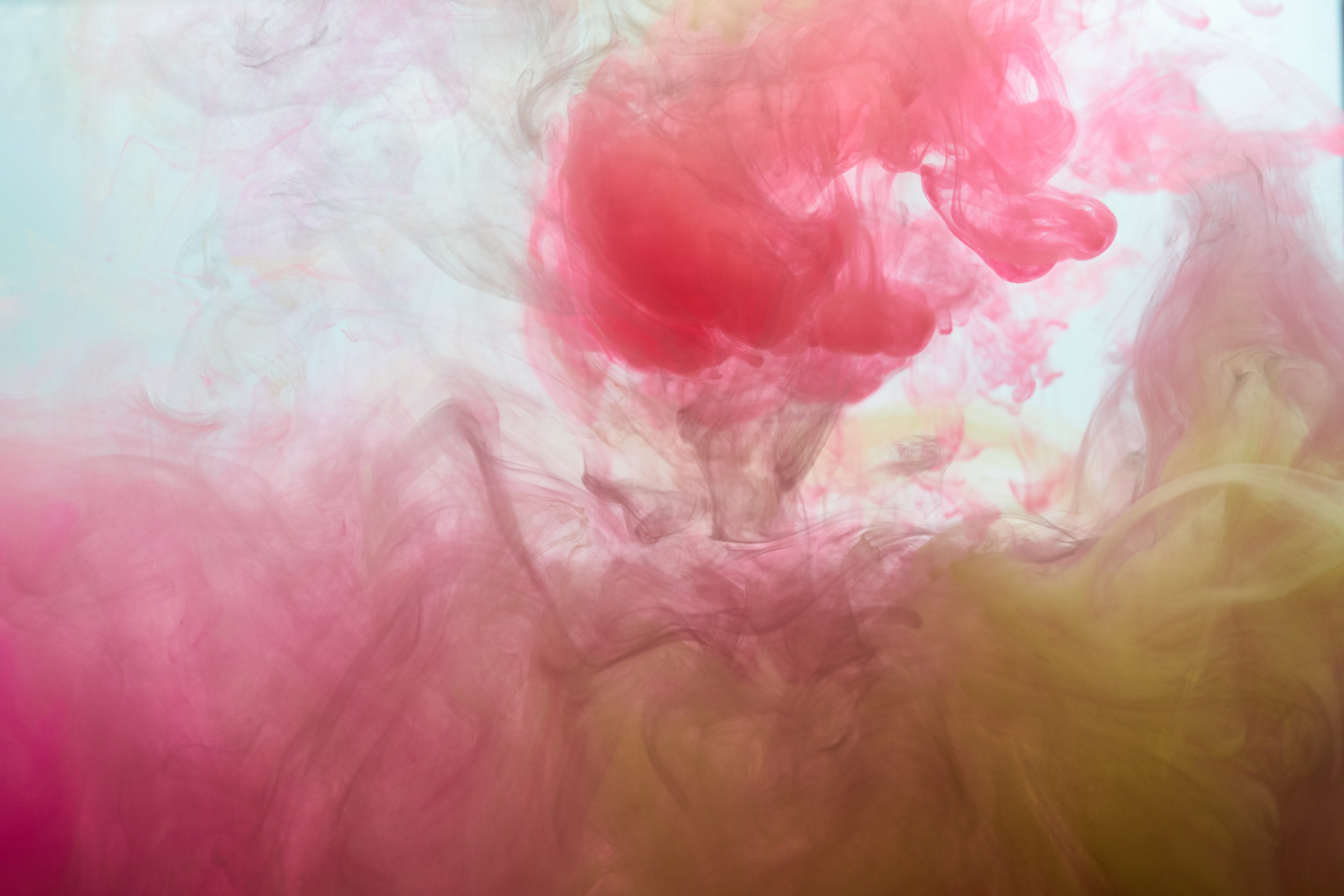full frame, red, macro, creative, watercolor, creativity, figure, textured, indoors, ink, smoke, green, cloud, liquid, backgrounds, chaos, studio shot, HD Wallpaper
