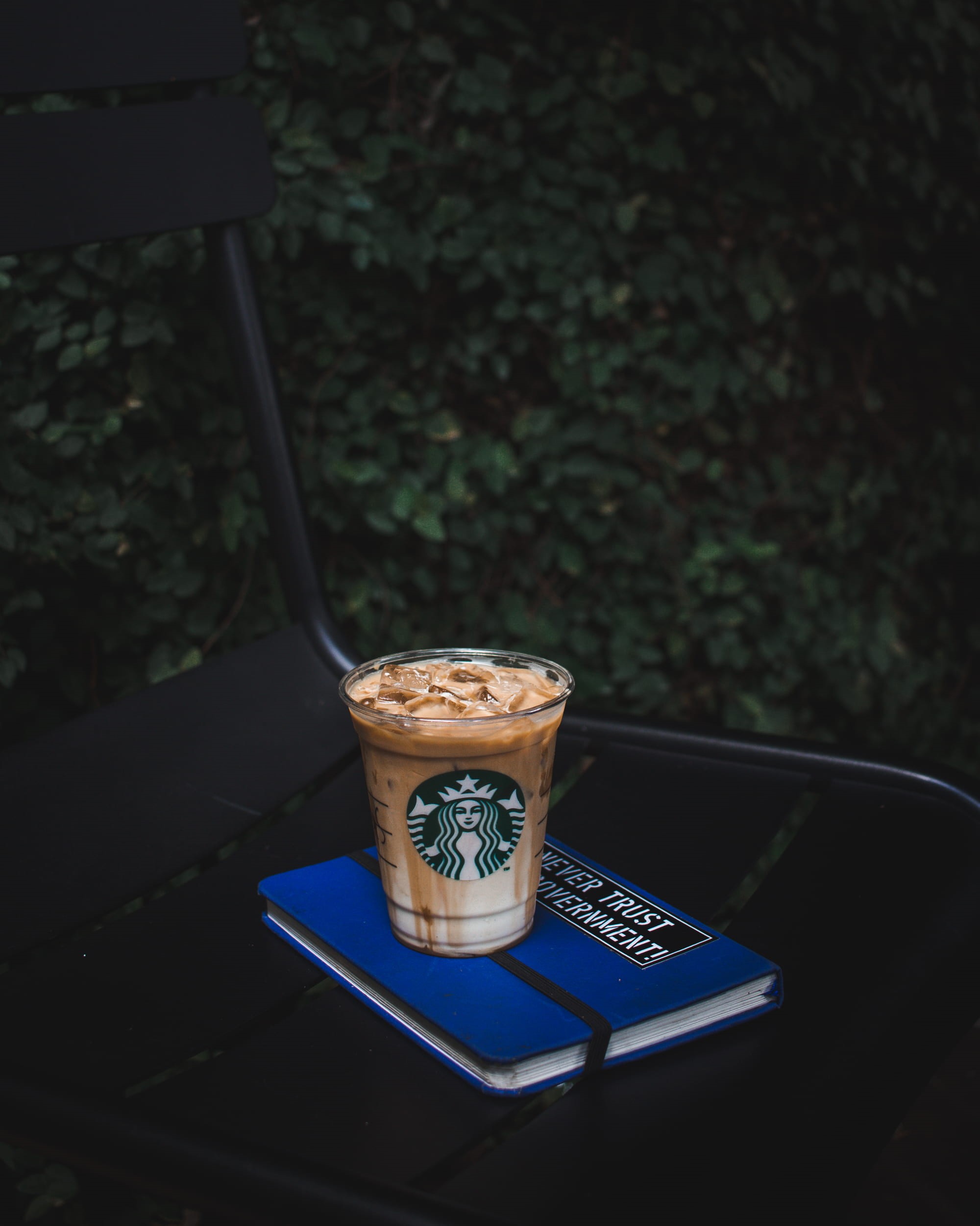 still life, coffee to go, blue, close-up, takeaway, drink, container, plastic, iced coffee, crockery, freshness, coffee - drink, cup, glass, food, 1080P, Phone HD Wallpaper