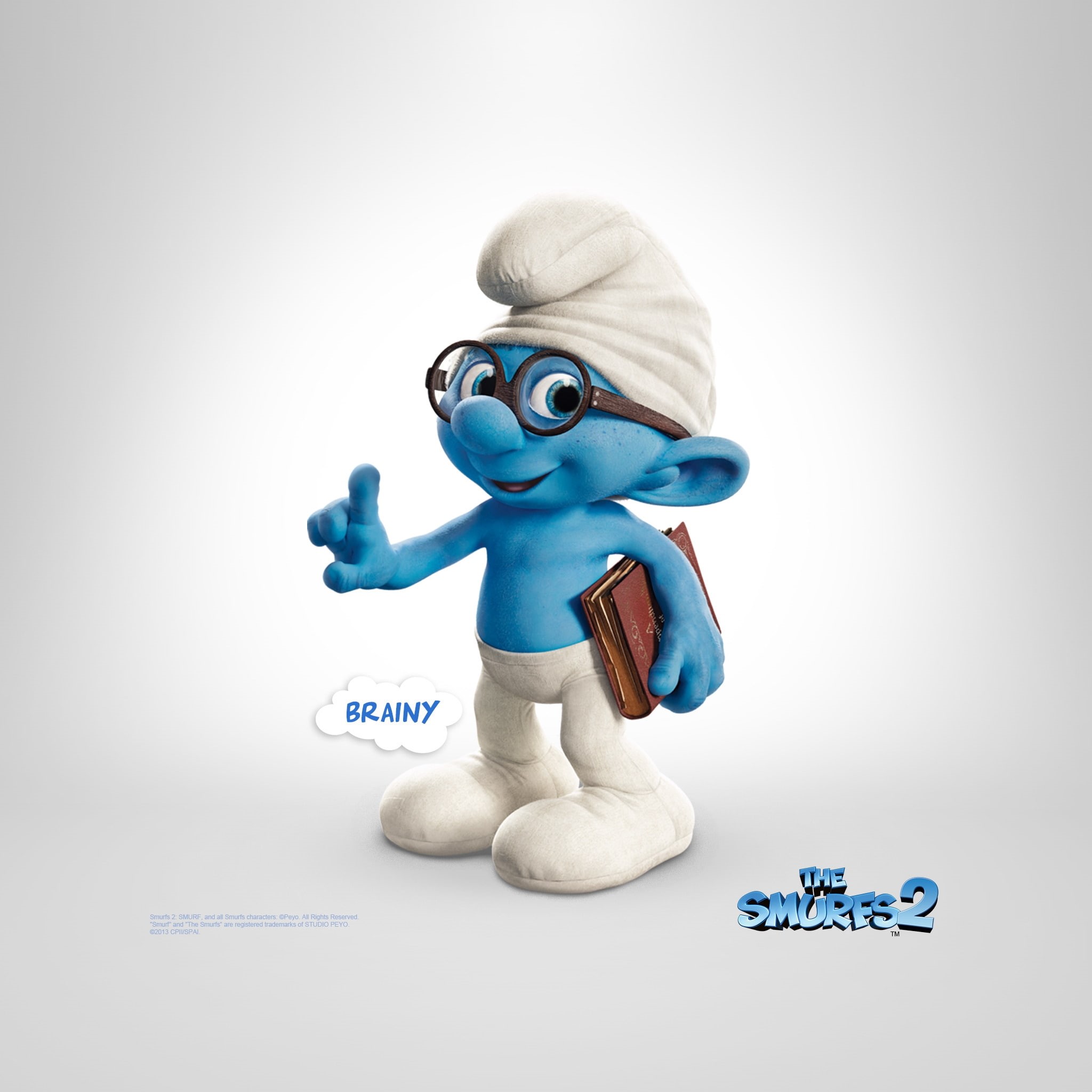 smurfs, brainy, 1080P, The Smurfs 2, Phone HD Wallpaper