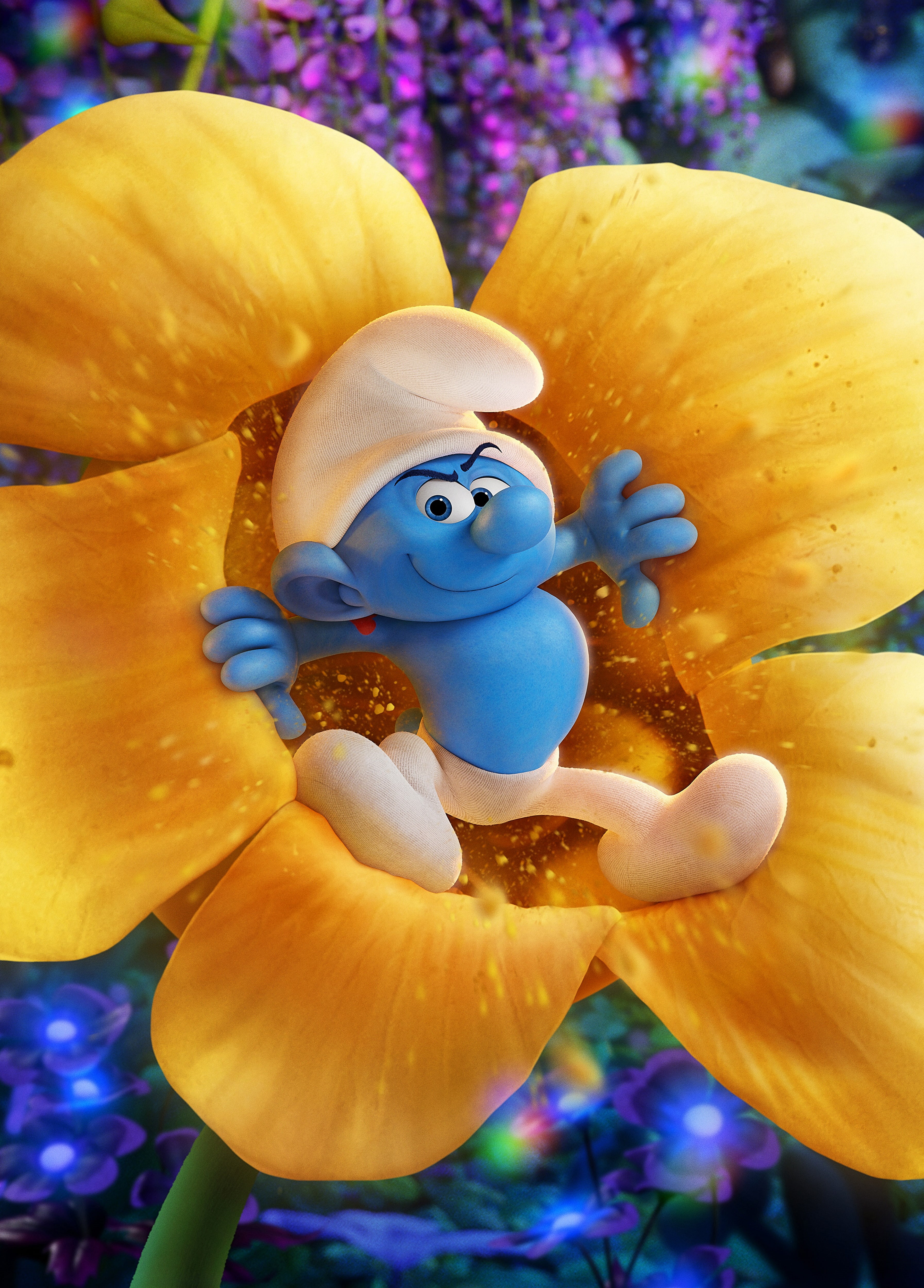 Hefty Smurf, 4K, Animation, Smurfs: The Lost Village, 4K, Phone HD Wallpaper