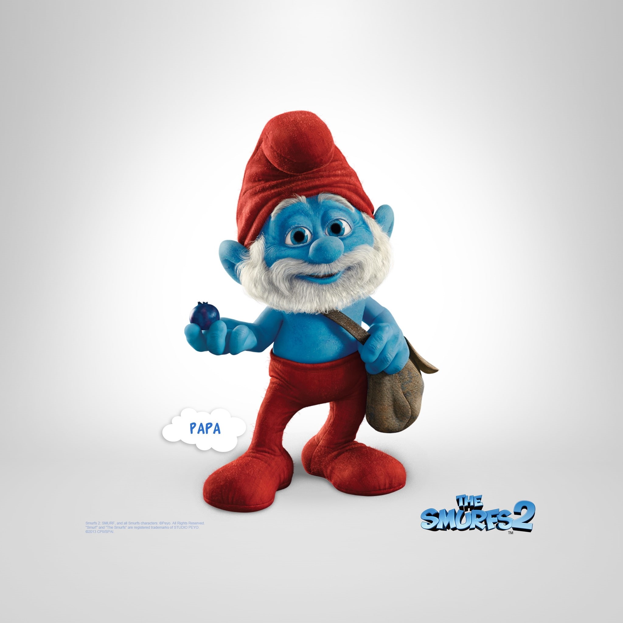 smurfs, 1080P, papa, The Smurfs 2, Phone HD Wallpaper