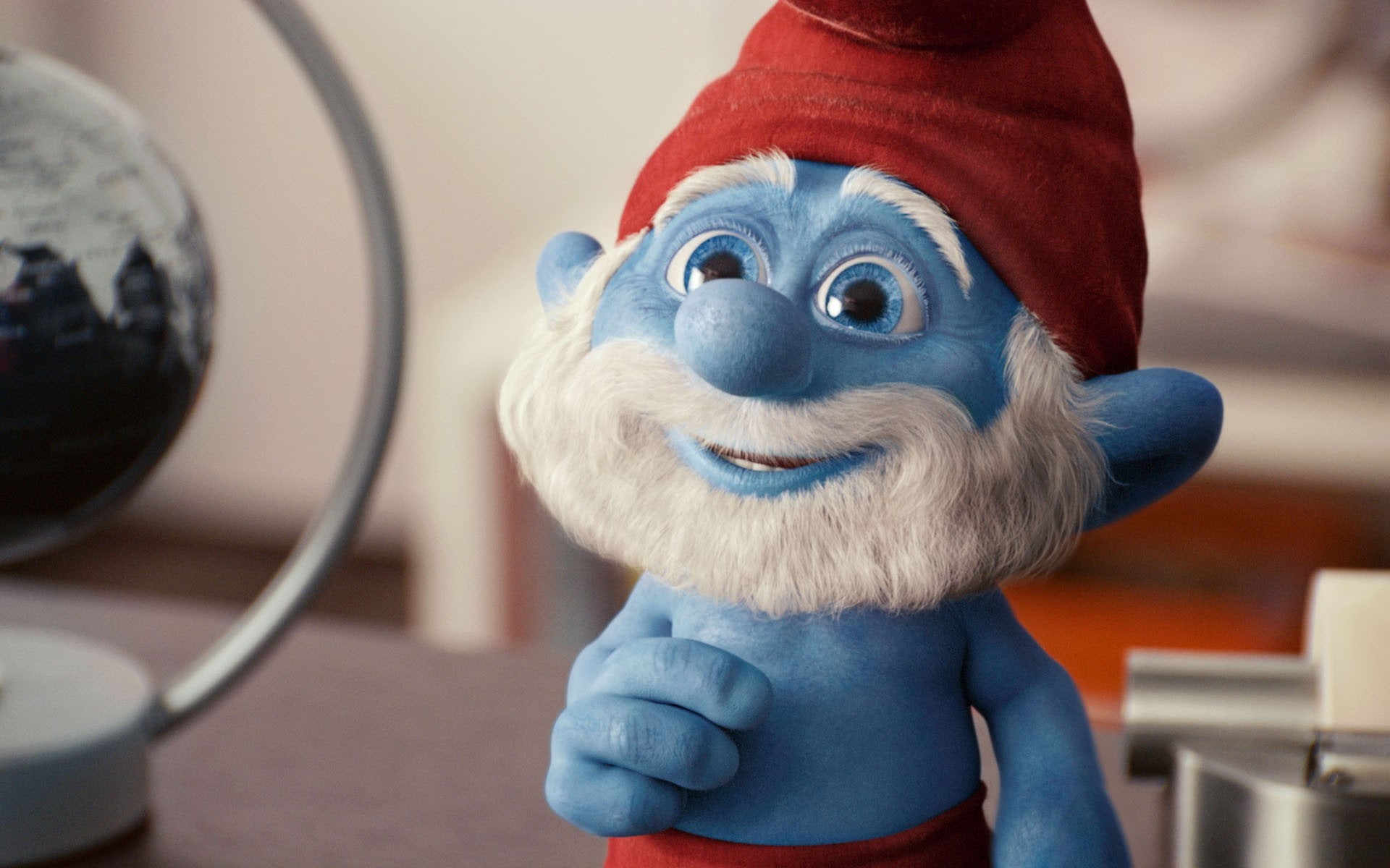 smurf, 1080P, smurfs, papa, HD Wallpaper