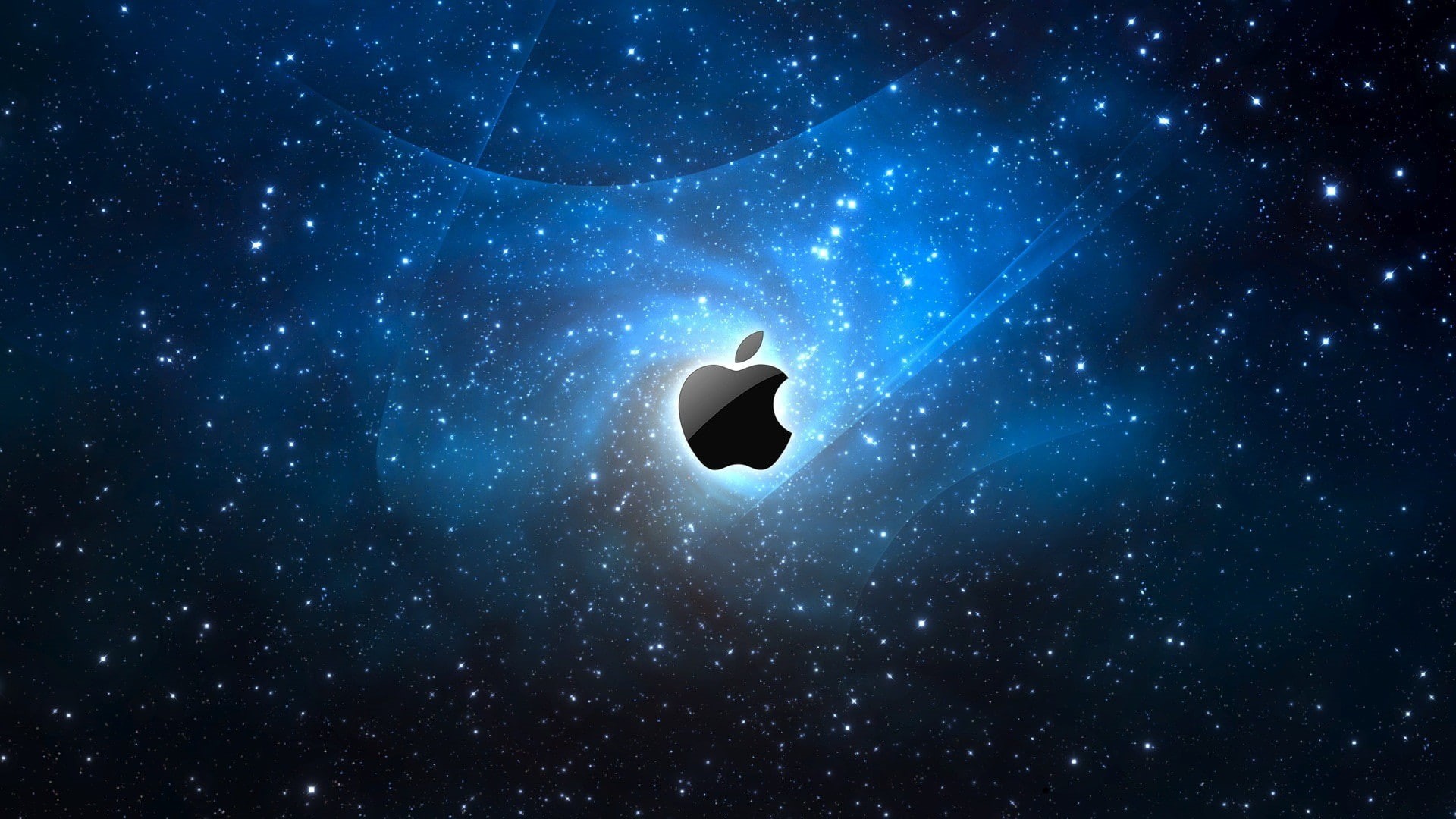 brand, 1080P, digital art, logo, space, apple, digital, art, technology, HD Wallpaper