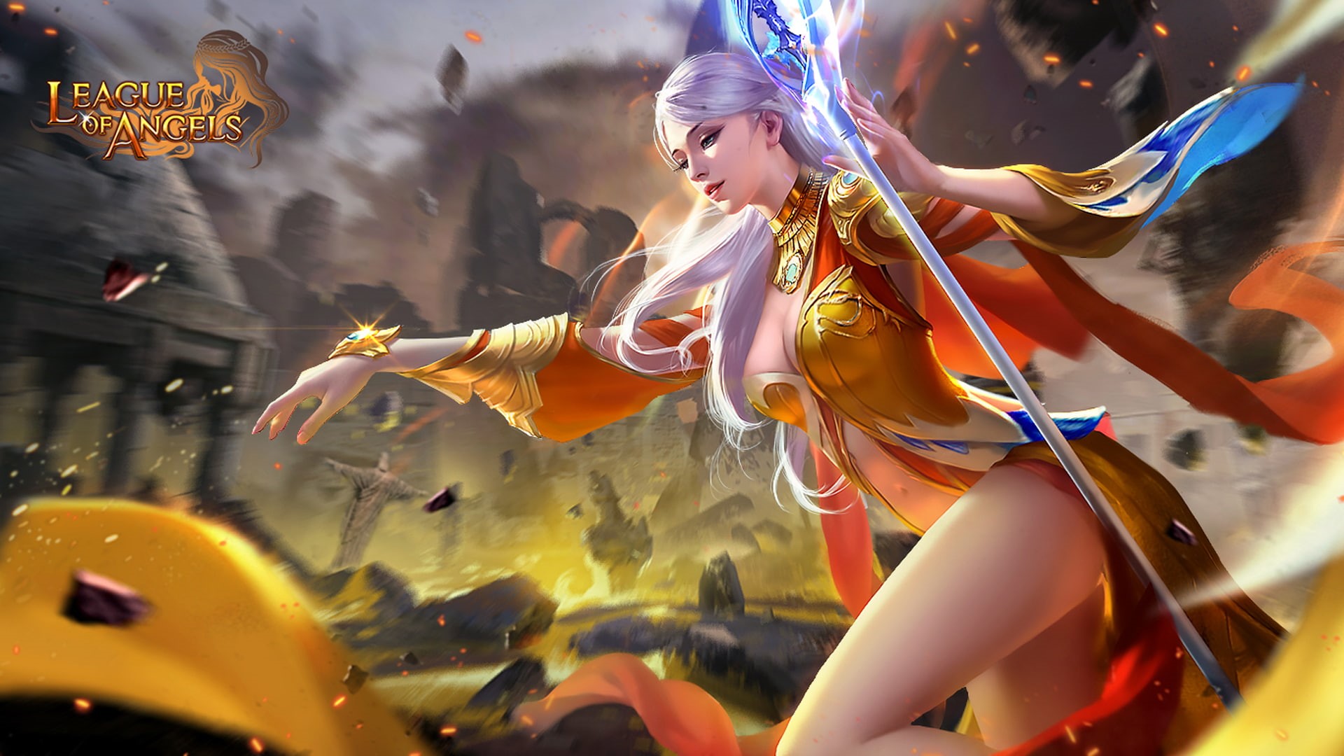 ultra, beautiful, wand, k, 1080P, hd, art, skin, elianna, magic, girl, league, legends, HD Wallpaper