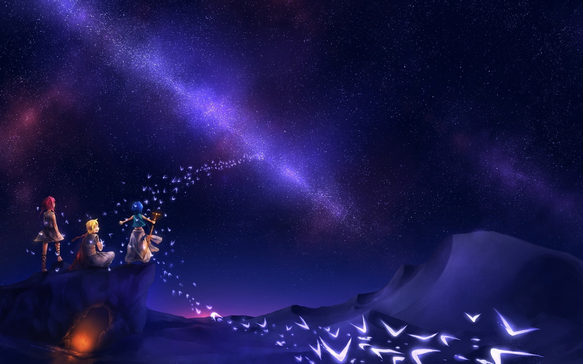 architecture, power in nature, sky, nature, purple, galaxy, Morgiana, star - space, celebration, space, night, blue, Alibaba Saluja, no people, motion, HD Wallpaper