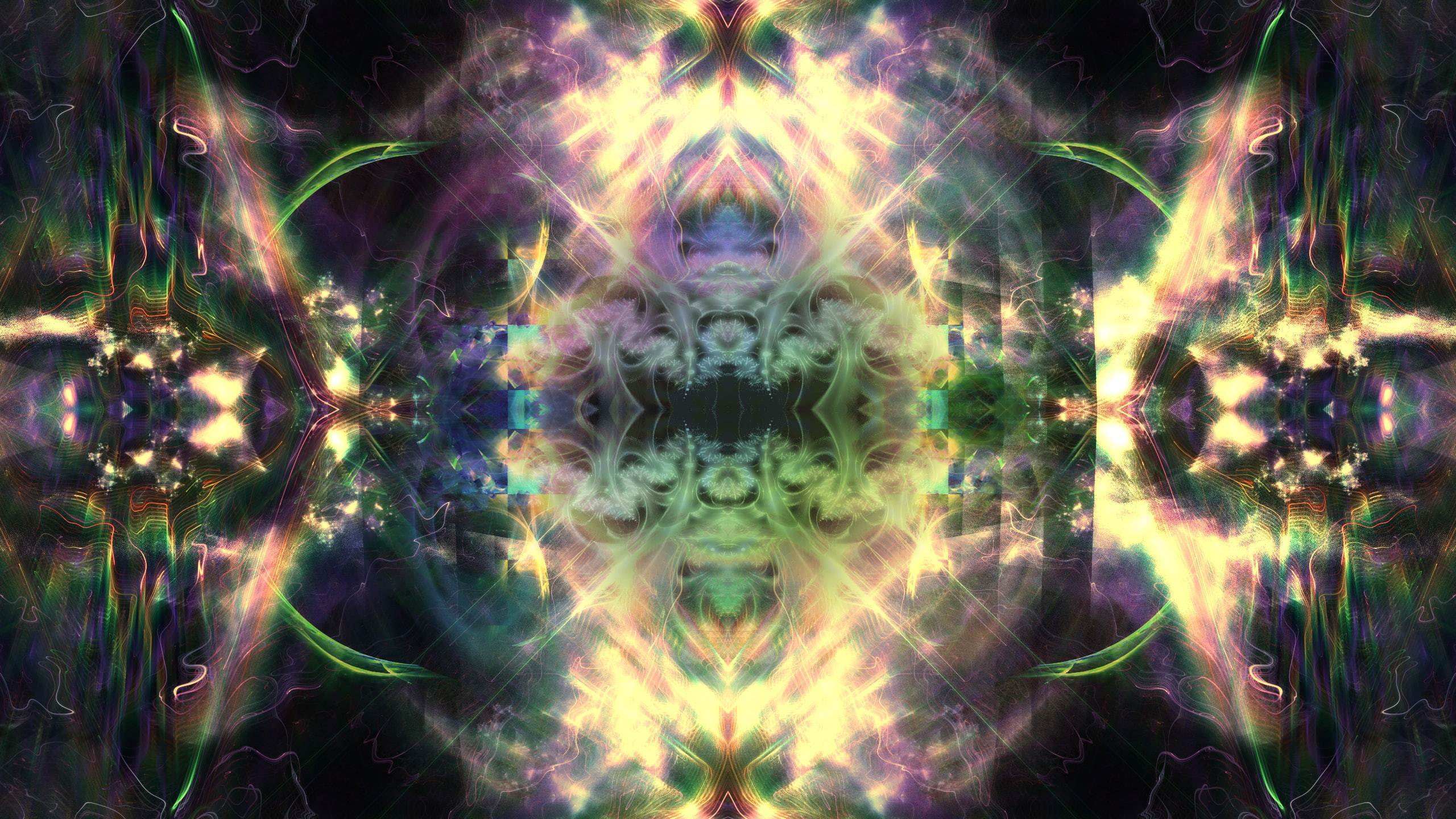 close-up, flower, plant, flowering plant, day, pattern, creativity, psychedelic, design, backgrounds, growth, symmetry, 2K, detail, outdoors, full frame, HD Wallpaper