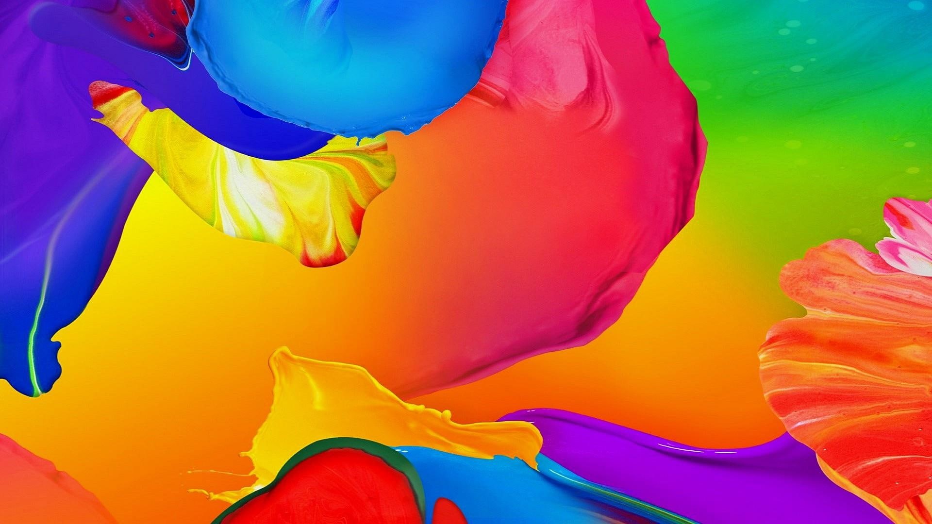 art, 1080P, paint, colors, abstract, colorful, HD Wallpaper