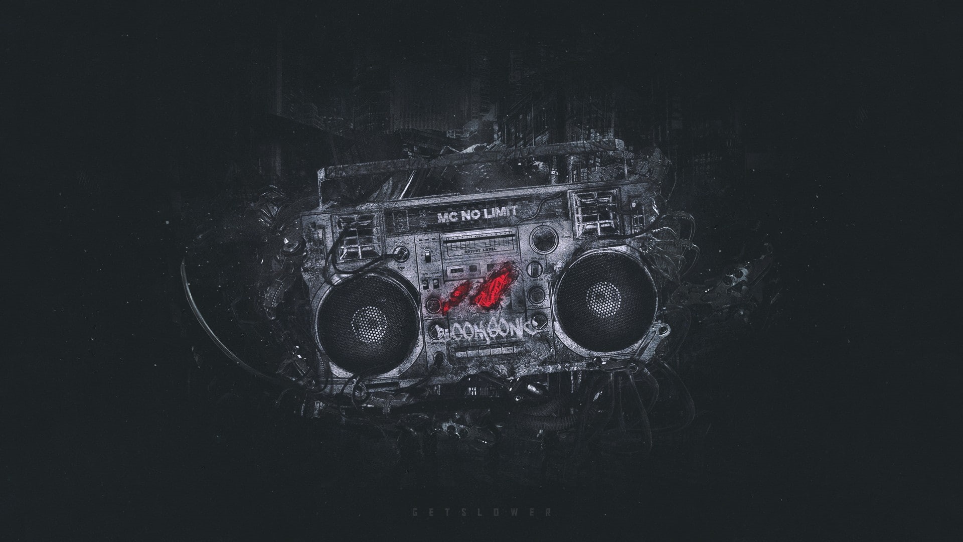 sound, 1080P, boombox, HD Wallpaper