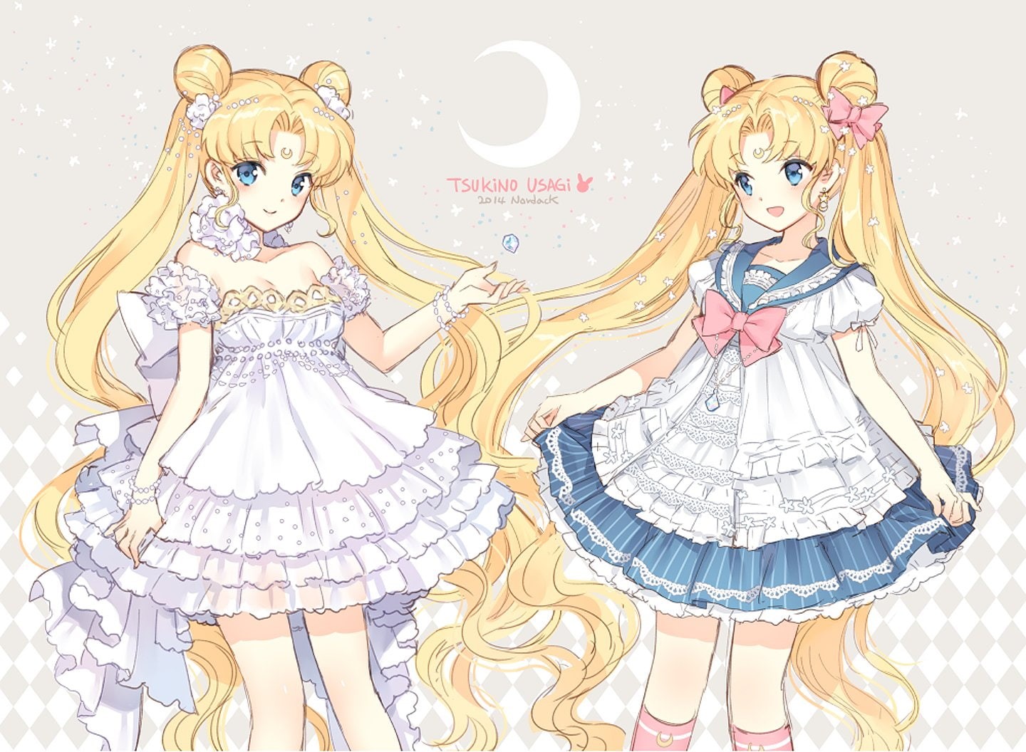 series, pretty, serenity, 720P, kawai, long, usagi, moon, beautiful, hair, anime, character, girl, sailor, girls, HD Wallpaper