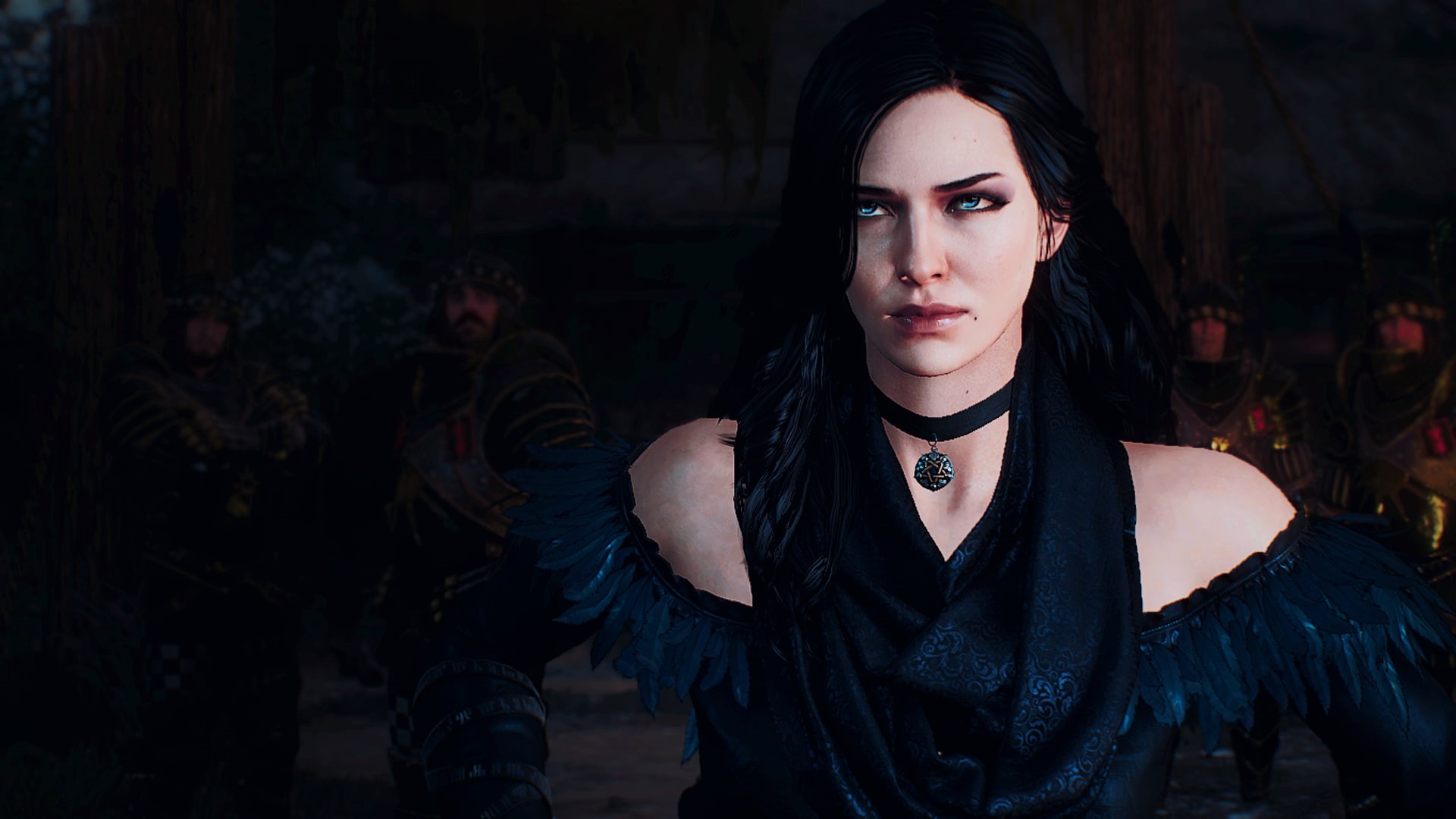 fashion, black color, clothing, The Witcher 3: Wild Hunt, woman, looking at camera, adult, dress, black, focus on foreground, lifestyles, young adult, witch, HD Wallpaper