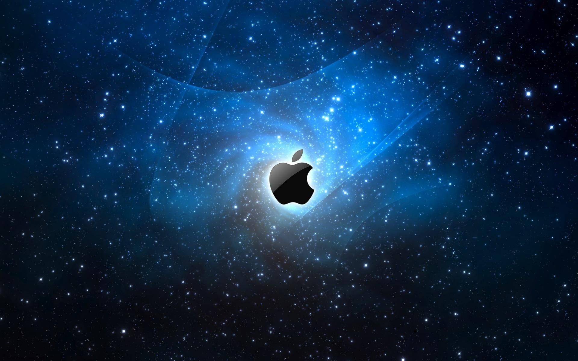 logo, 1920x1200, computers, macintosh, space, apple, brand, 1080P, HD Wallpaper