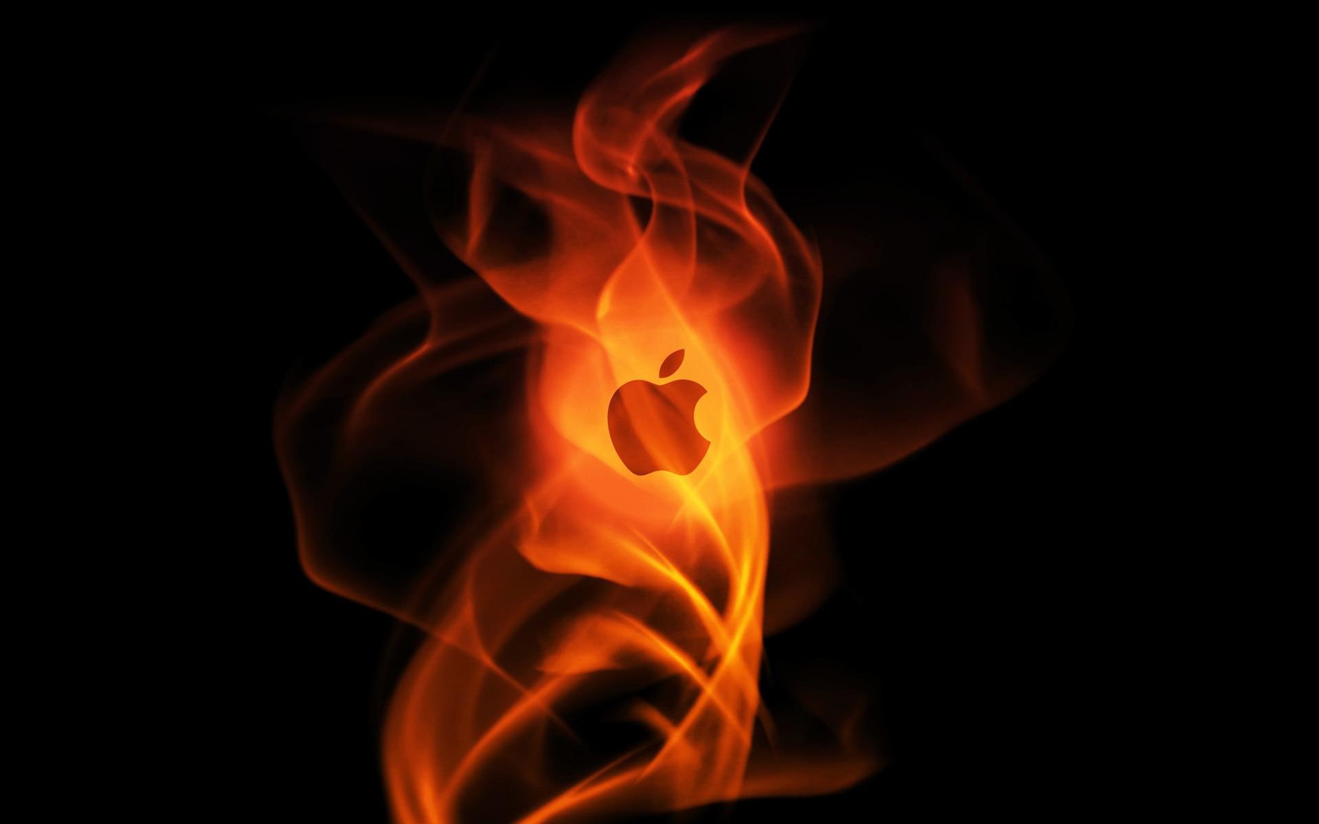 fire, 1080P, logo, computers, 1920x1200, macintosh, apple, HD Wallpaper