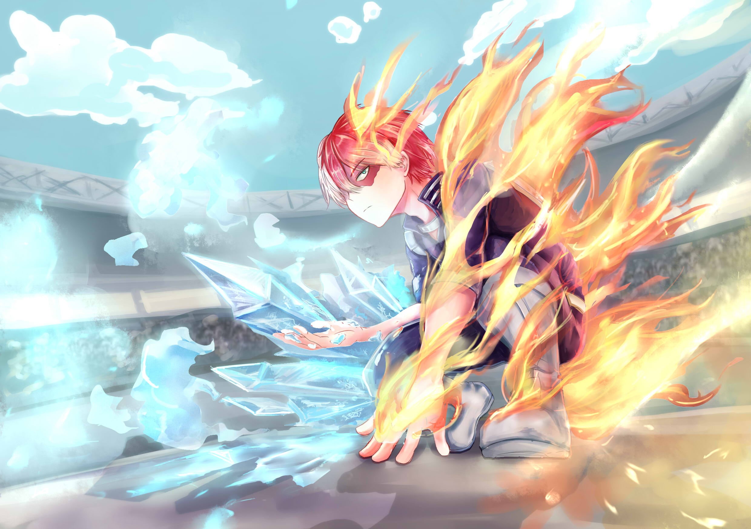 My Hero Academia, Anime, 1080P, Shoto Todoroki, HD Wallpaper