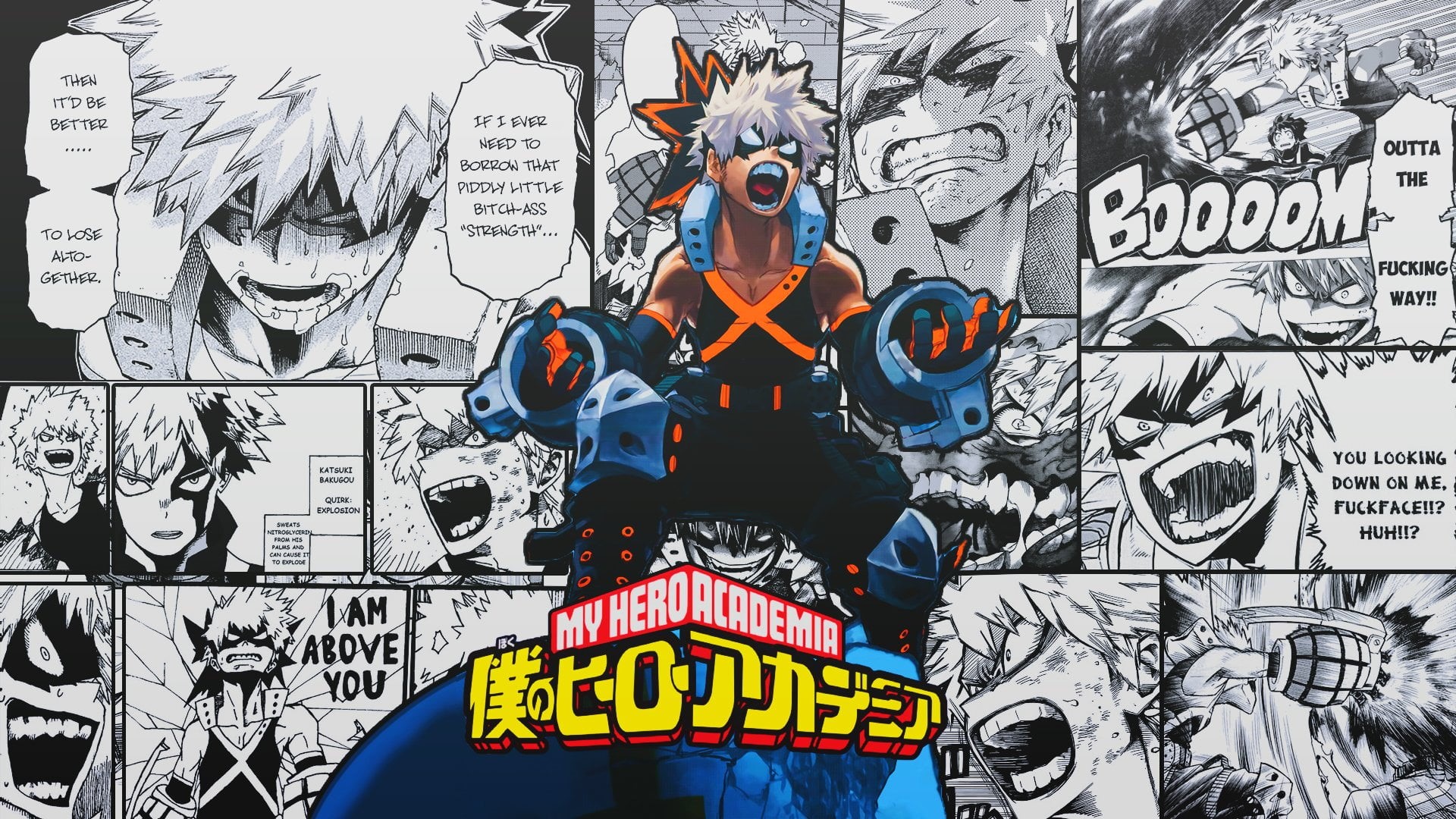 architecture, craft, built structure, mural, male likeness, multi colored, 1080P, wall - building feature, sign, My Hero Academia, travel, human representation, HD Wallpaper