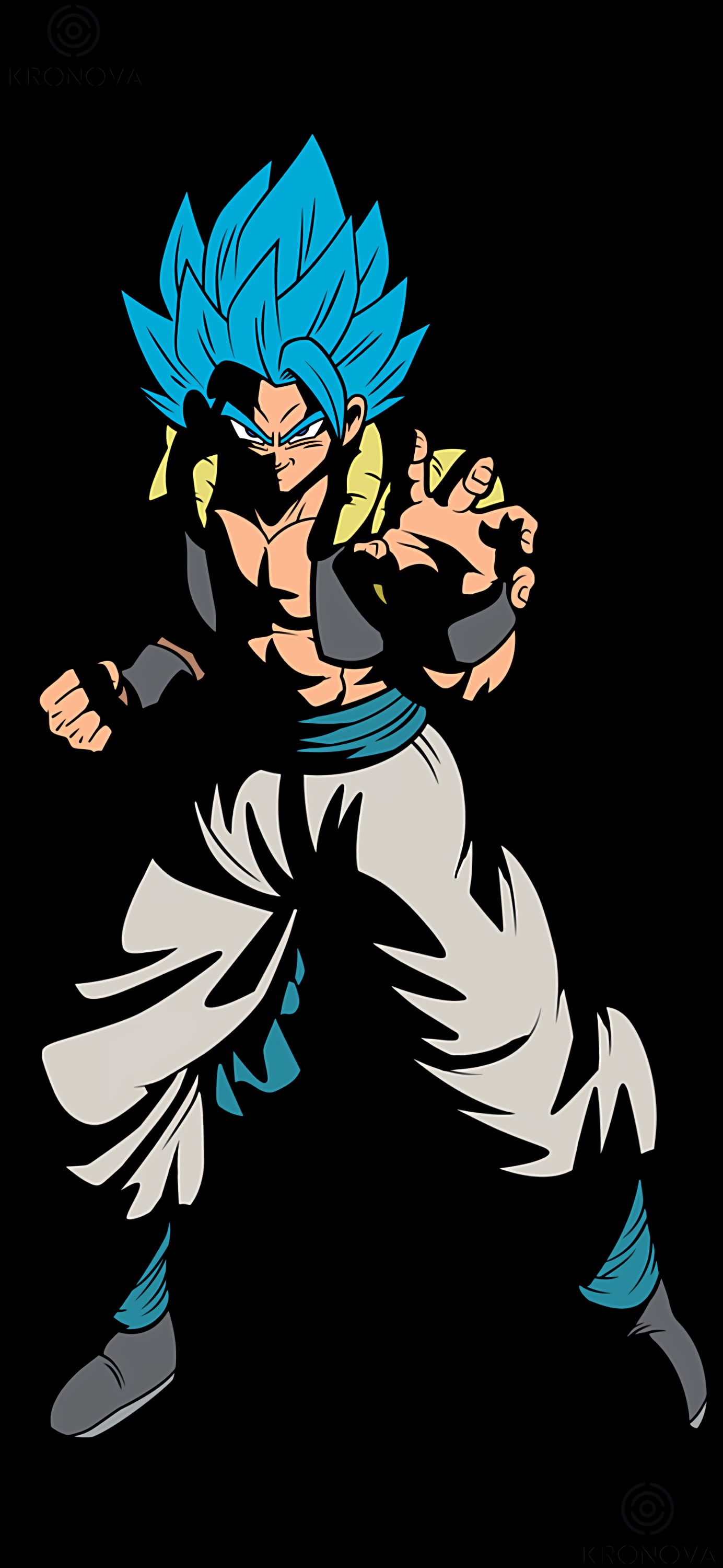 Dragon Ball, anime, Super Saiyajin Blue, manga, Gogeta, Dragon Ball Z, 2K, Phone HD Wallpaper