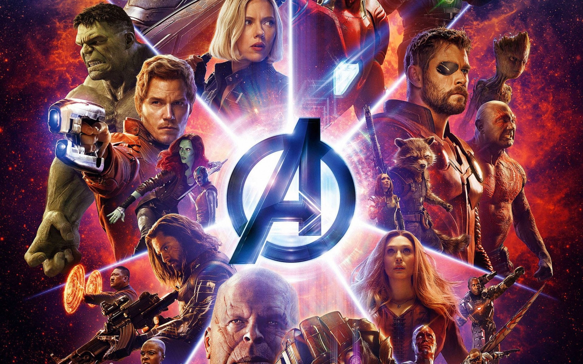 Groot, Black Widow, Okoye (Marvel Comics), Winter Soldier, Thor, Gamora, Movie, Falcon (Marvel Comics), Drax The Destroyer, Avengers: Infinity War, Scarlet Witch, HD Wallpaper