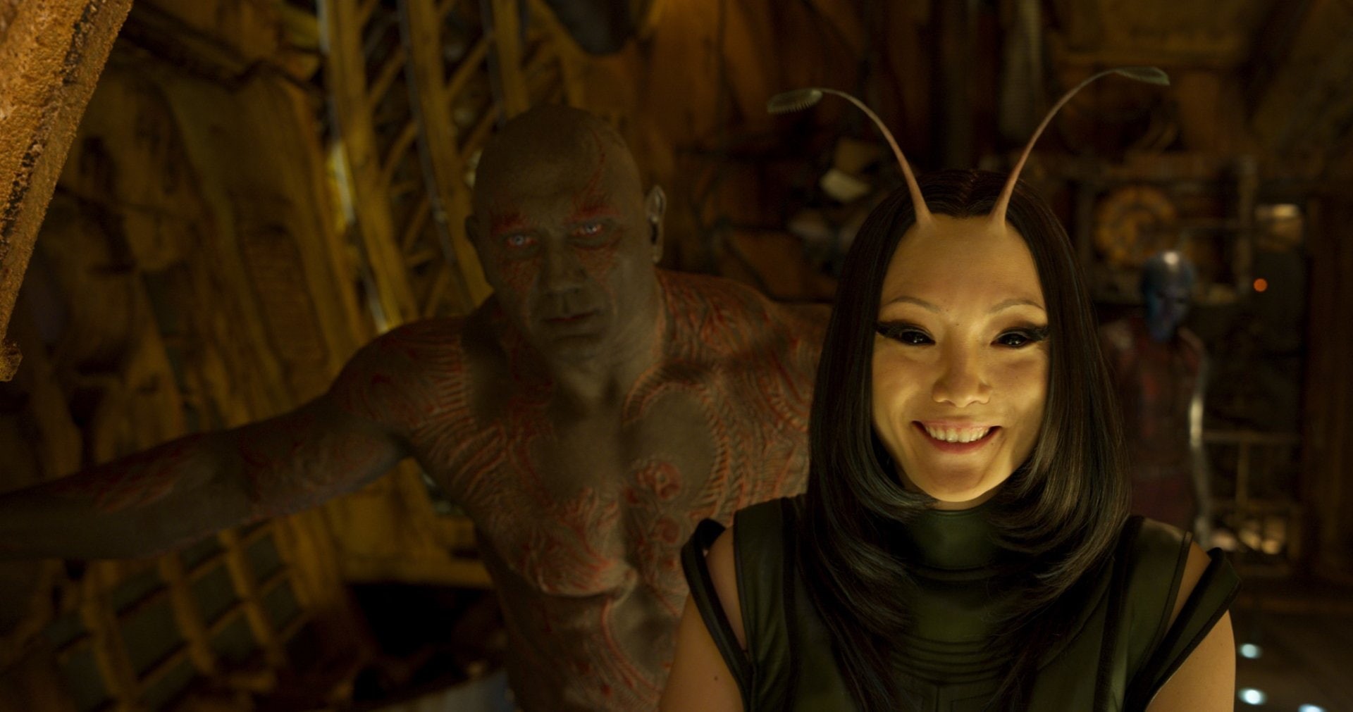 Guardians of the Galaxy Vol. 2, Drax The Destroyer, Movie, Dave Bautista, 1080P, Pom Klementieff, Mantis (Marvel Comics), HD Wallpaper
