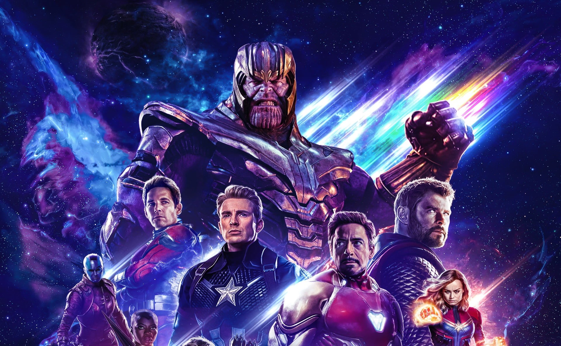 Captain Marvel, Paul Rudd, Avengers EndGame, Iron Man, 1080P, Thor, The Avengers, Chris Evans, Chris Hemsworth, Robert Downey Jr., Karen Gillan, Nebula (Marvel Comics), HD Wallpaper